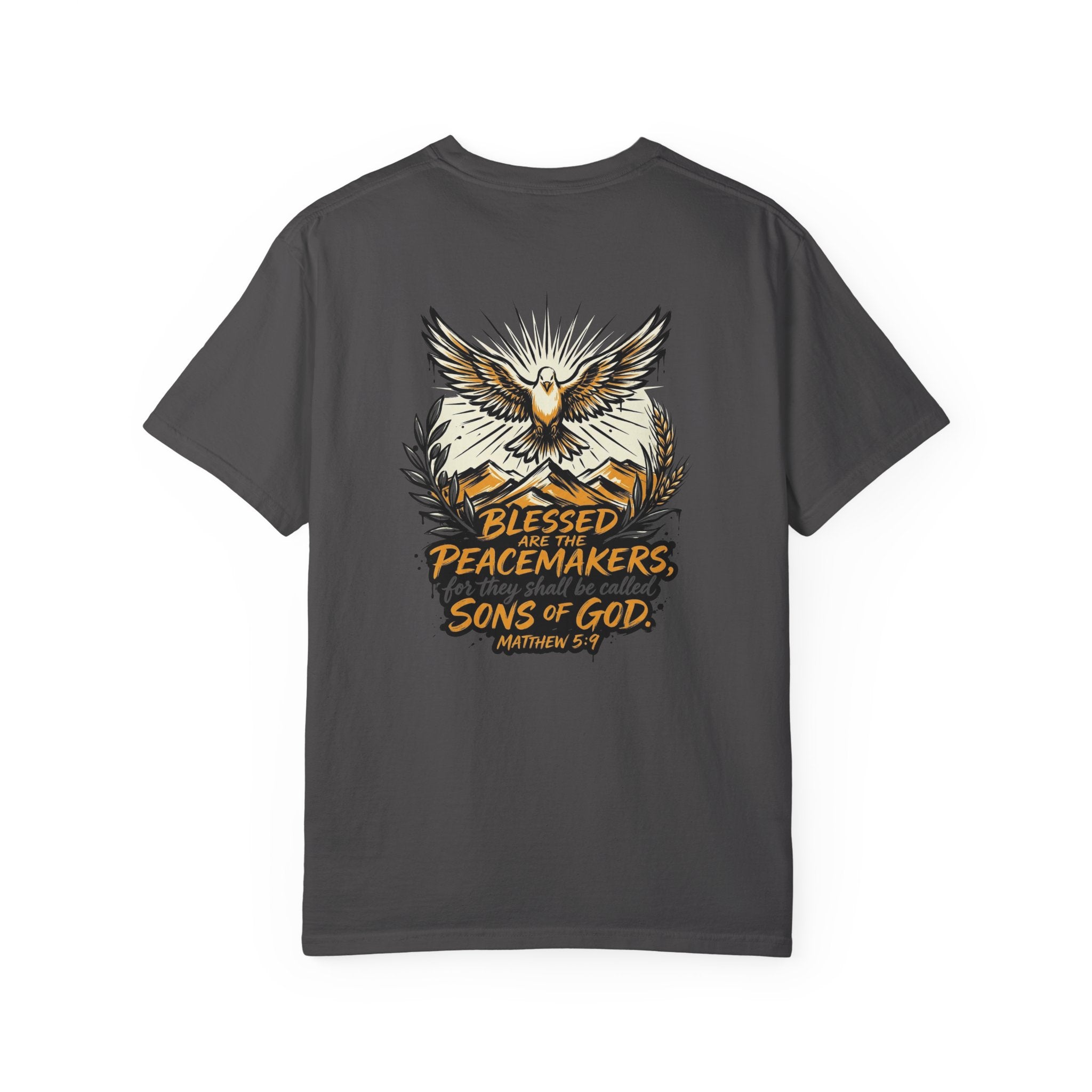 Blessed Peacemakers Dove T-Shirt — Matthew 5:9 Christian Tee