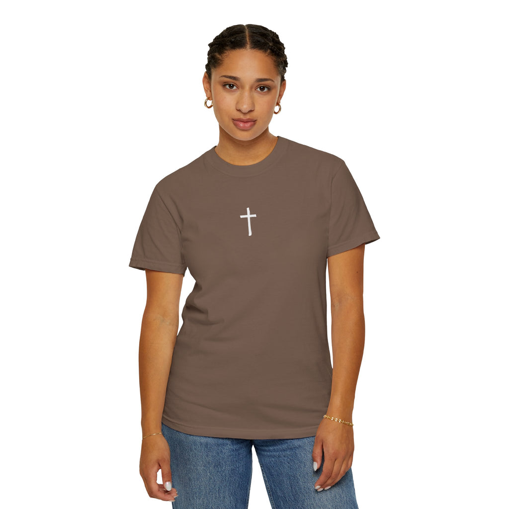 Bible Quote T-Shirt — "Visit Many Good Books, But Live In The Bible" Christian Cross Tee