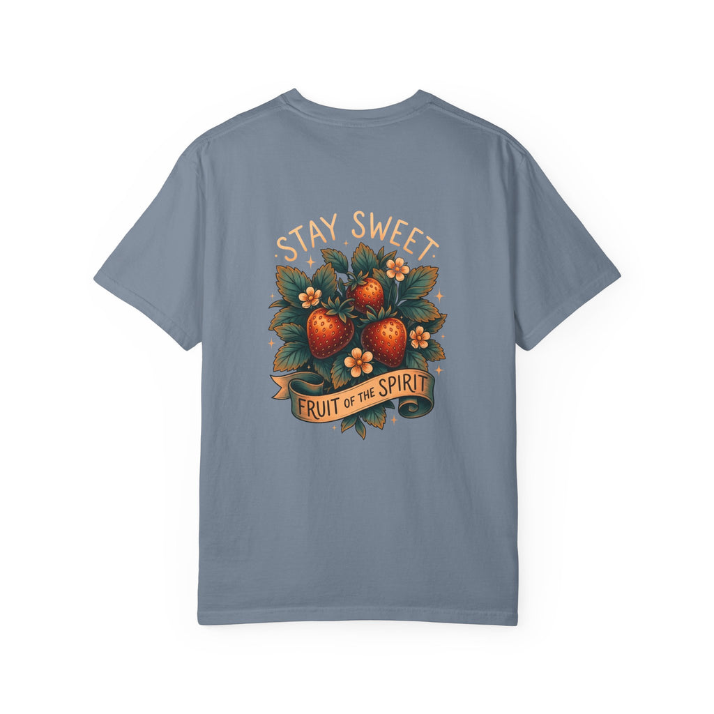 Christian T-Shirt — 'Stay Sweet: Fruit of the Spirit' Graphic Tee ALT COLOR