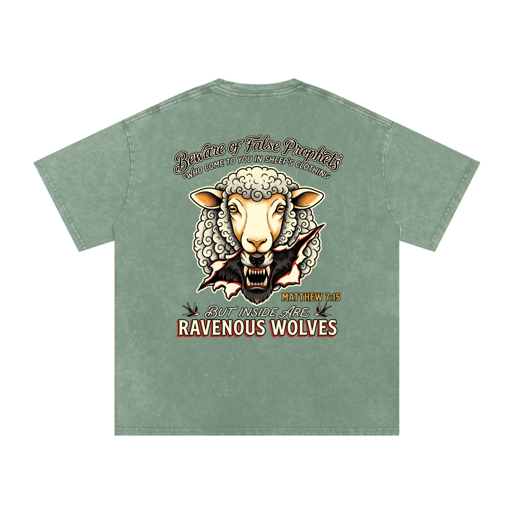 False profits Snow Washed Oversized Cotton T-Shirt