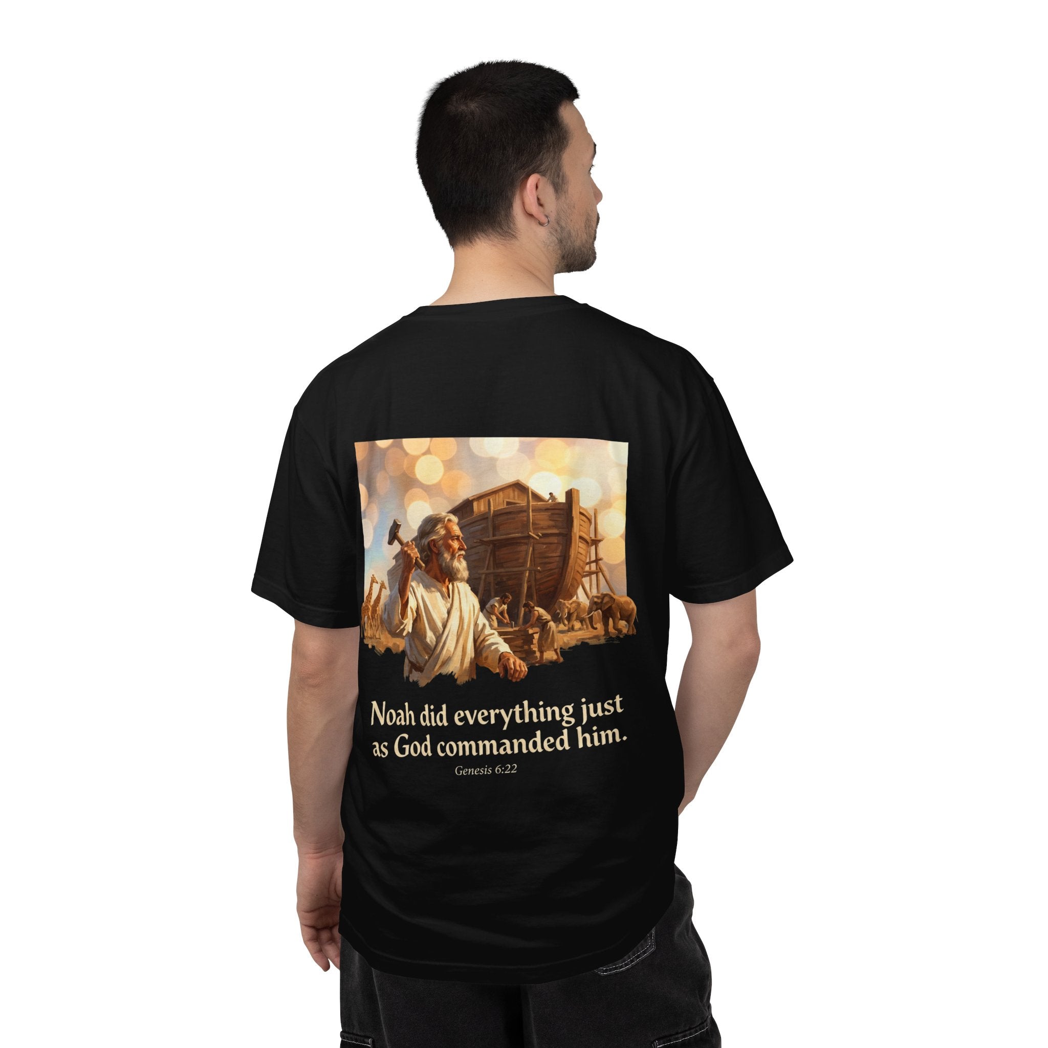Noah's Ark Faith T-Shirt — "Noah did everything just as God commanded him."