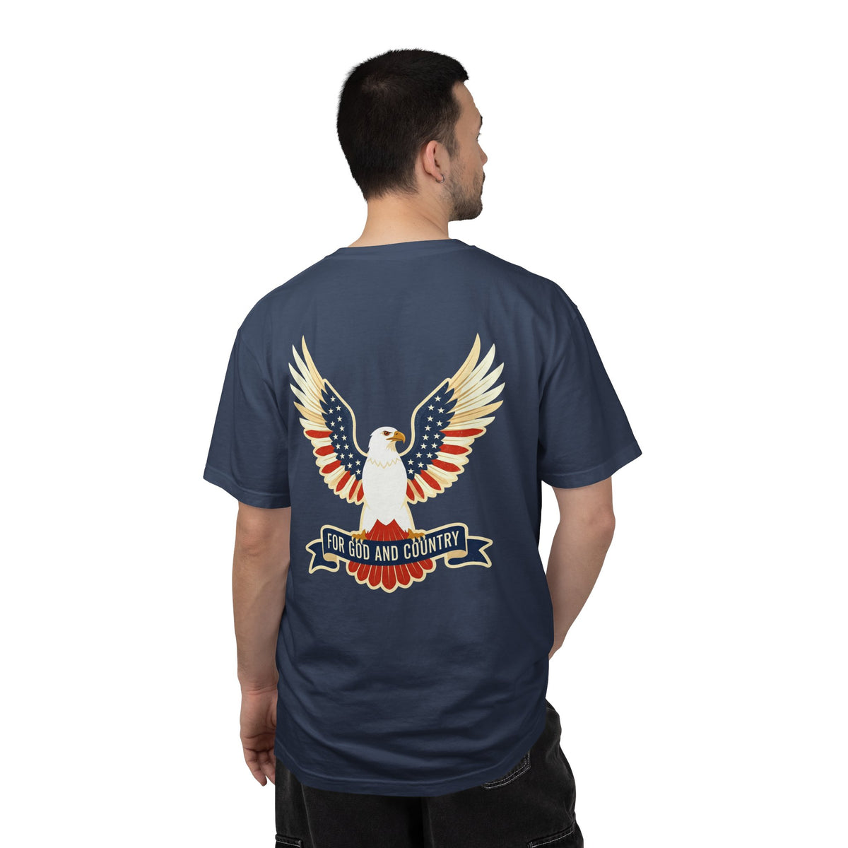 Patriotic Eagle 'America - For God and Country' T-Shirt