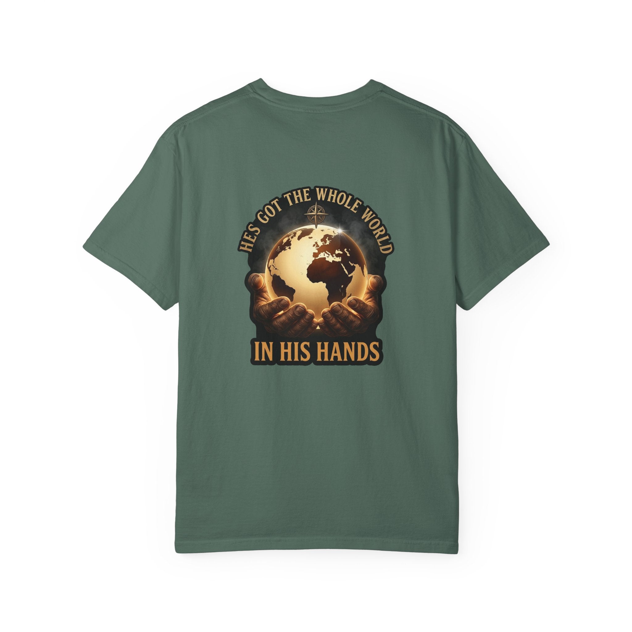 Christian Cross T-Shirt — "He’s Got the Whole World in His Hands" Graphic Tee