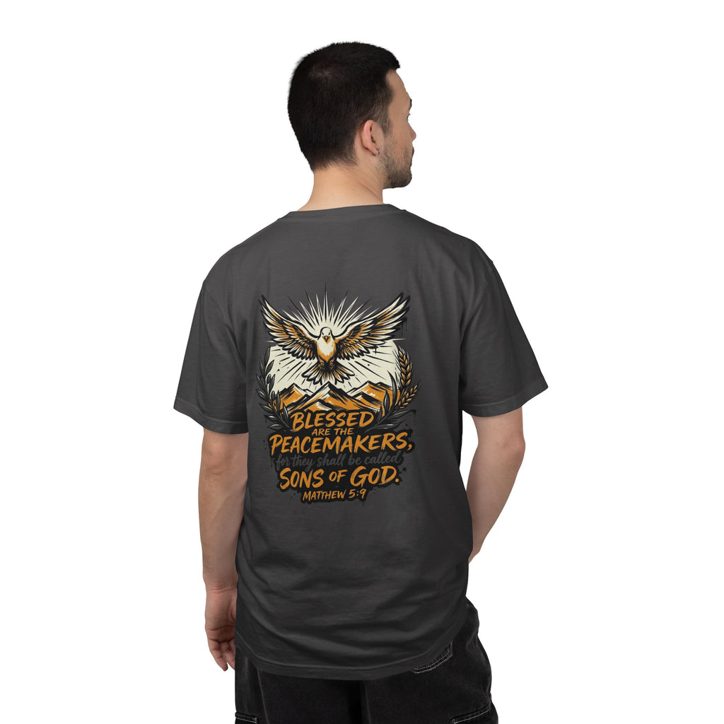 Blessed Peacemakers Dove T-Shirt — Matthew 5:9 Christian Tee