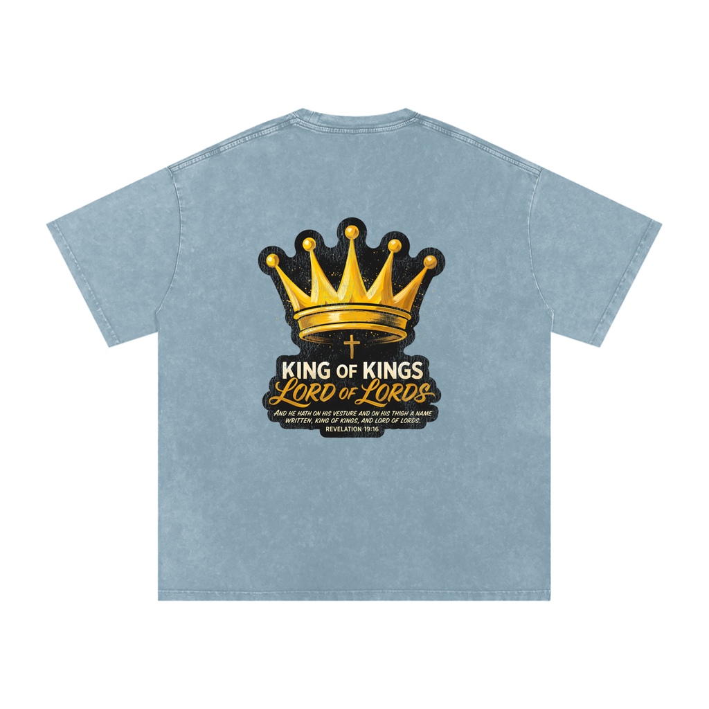 Lord of Lords Snow Washed Oversized Cotton T-Shirt