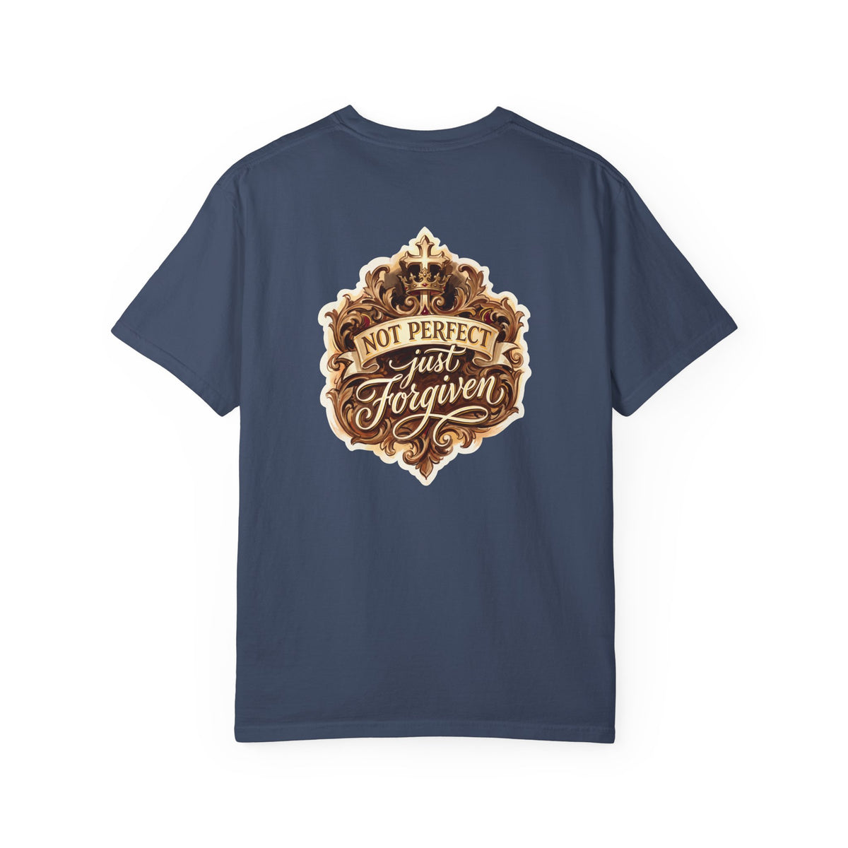 Christian Cross T-Shirt — "Not Perfect, Just Forgiven" Graphic Tee