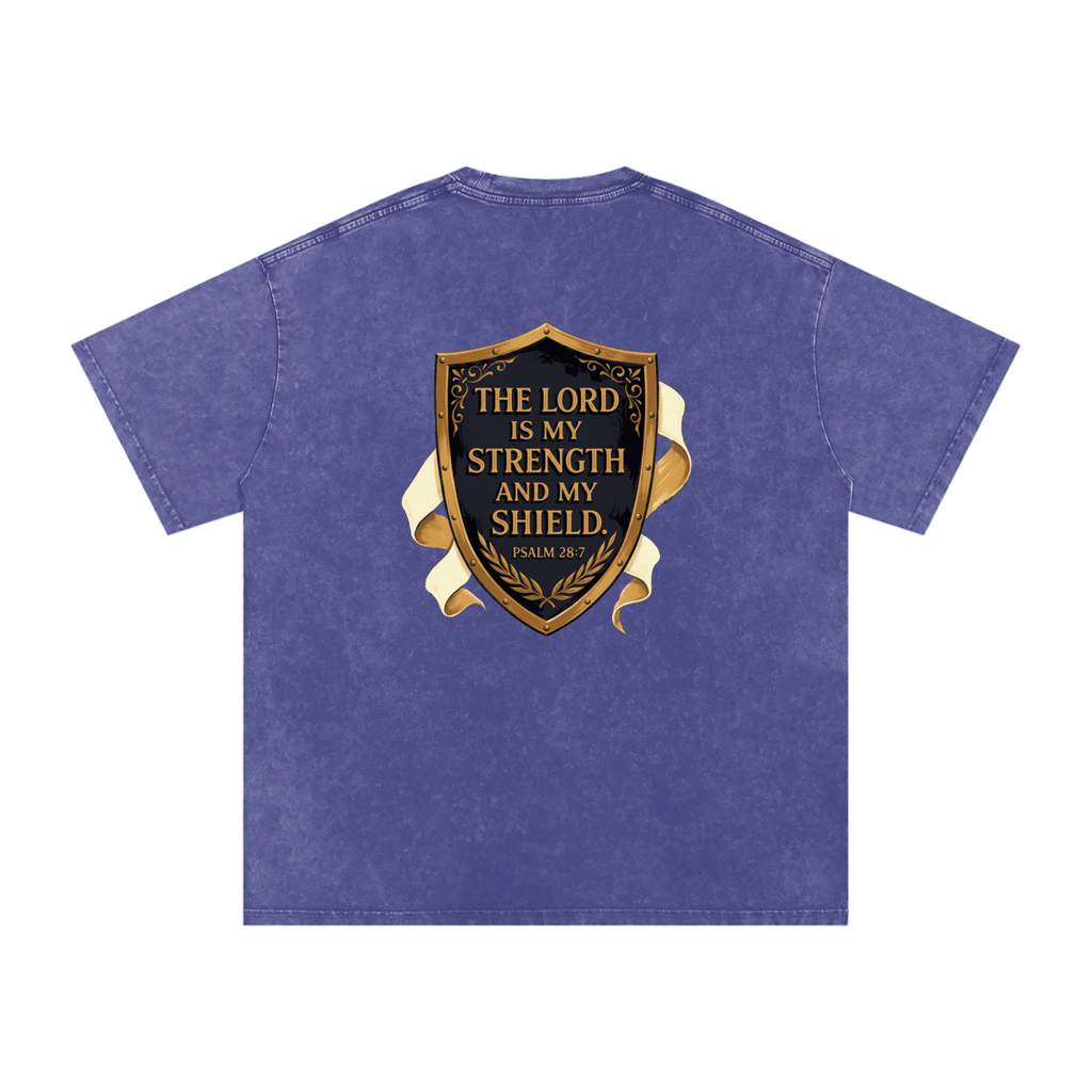 Shield Snow Washed Oversized Cotton T-Shirt