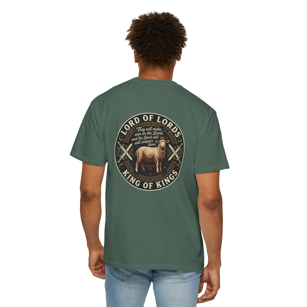 Christian Cross T-Shirt — "Lord of Lords, King of Kings" Graphic Tee