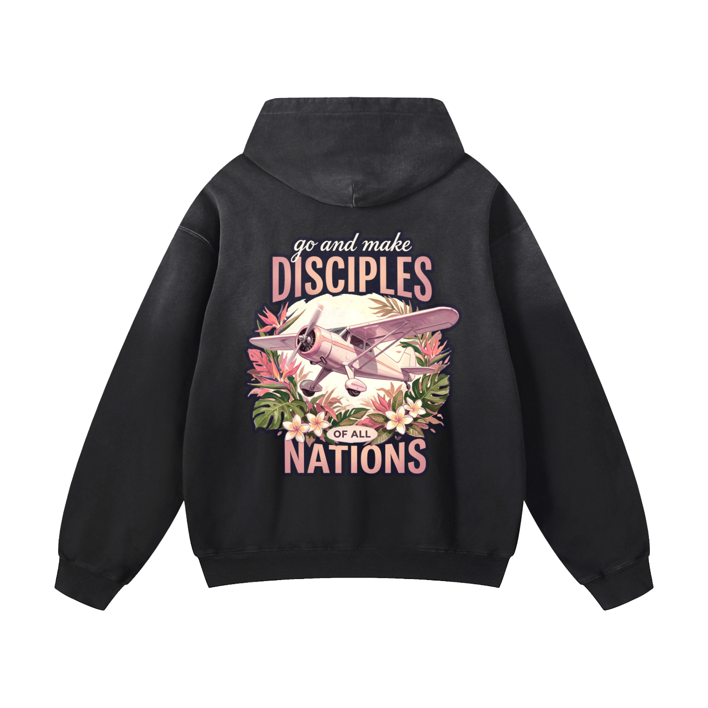 Go and Make Disciples - Heavyweight Sunfade Oversized Hoodie