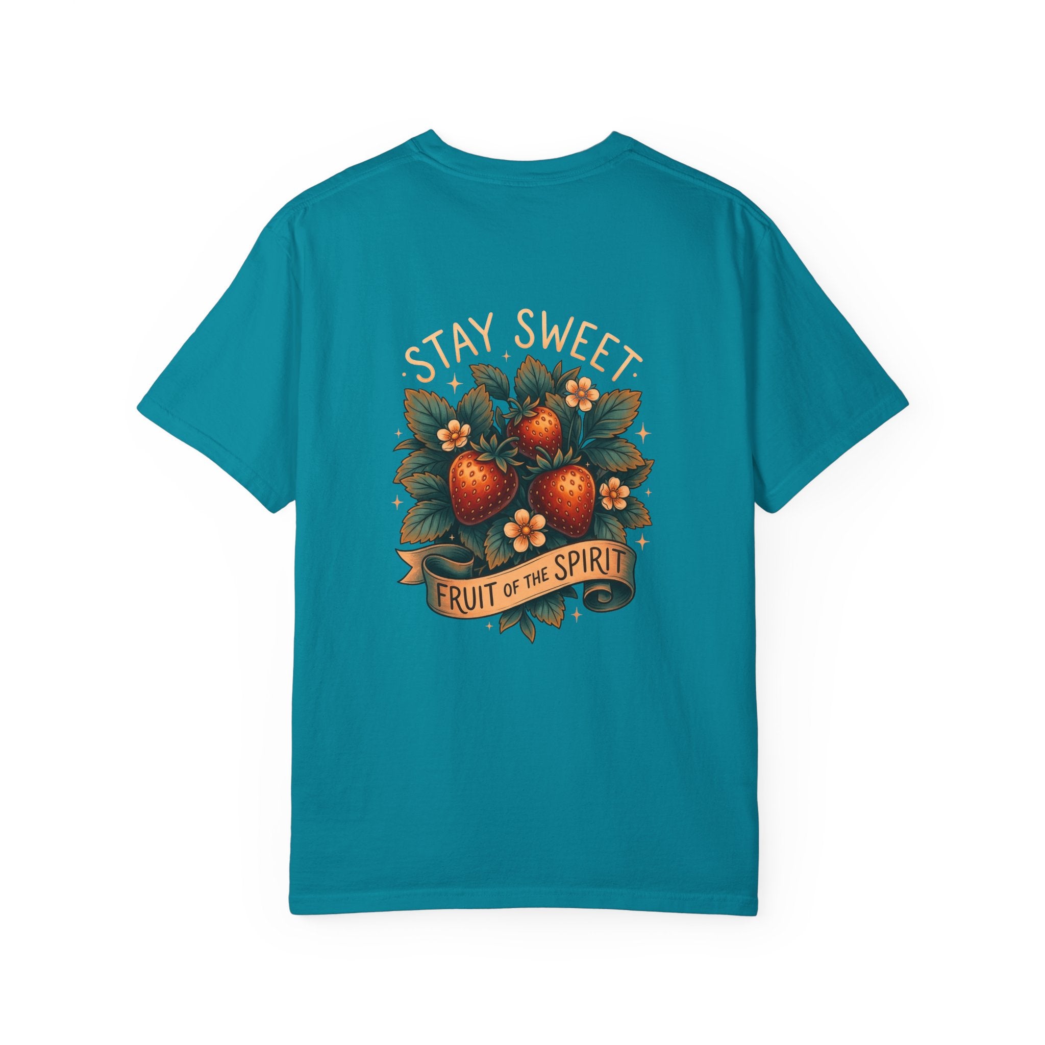 Christian T-Shirt — 'Stay Sweet: Fruit of the Spirit' Graphic Tee ALT COLOR