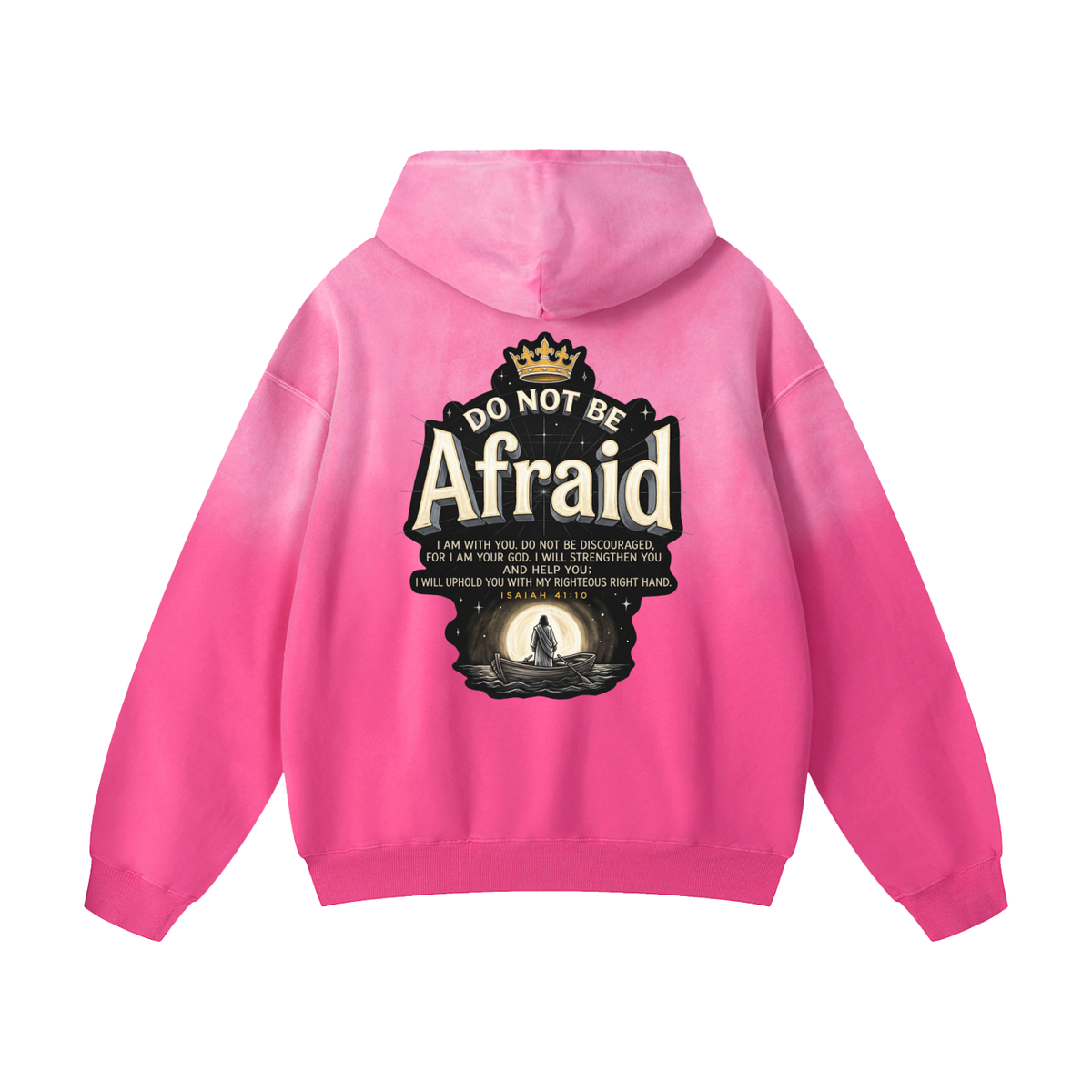 Dont be Afraid Heavyweight Sunfade Oversized Hoodie