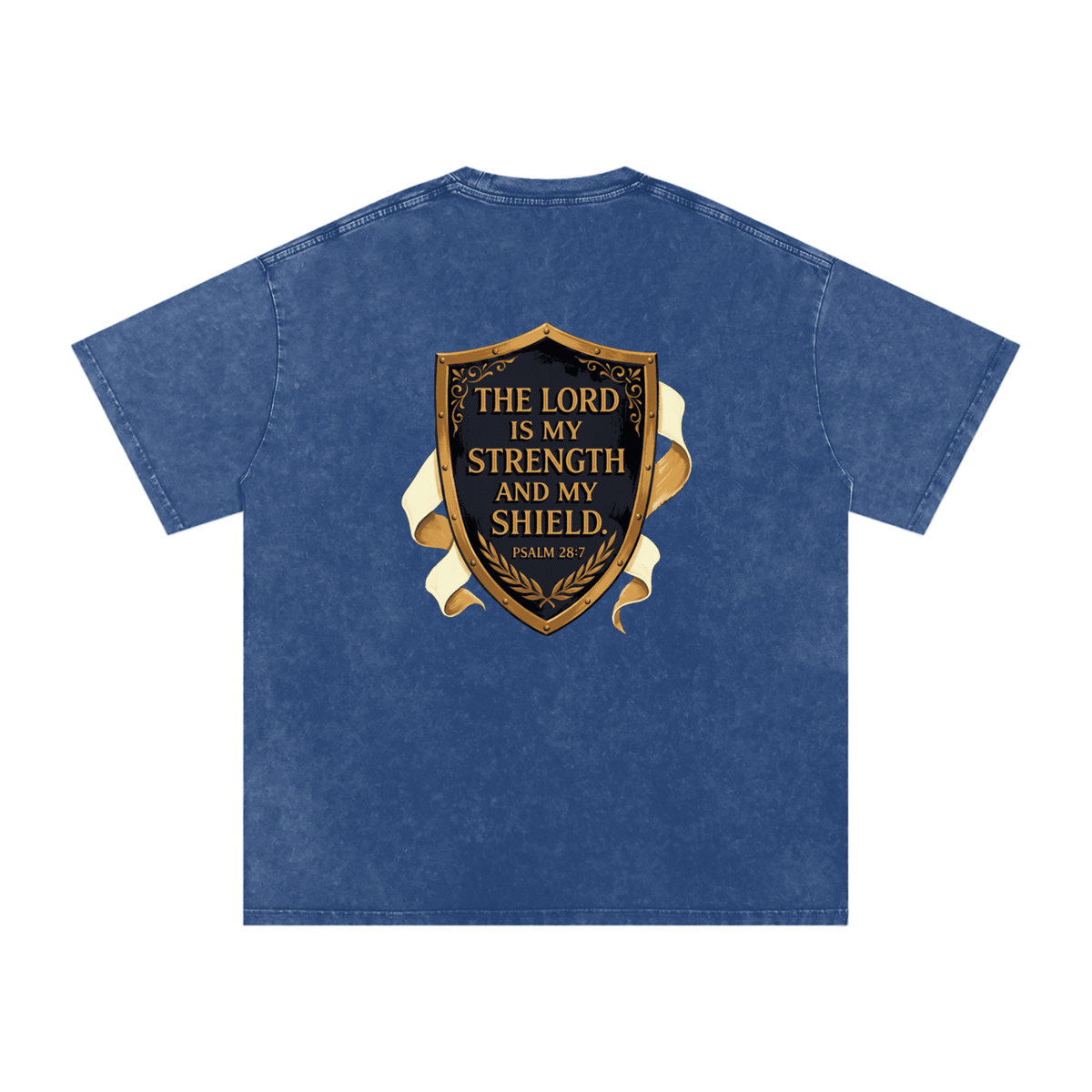 Shield Snow Washed Oversized Cotton T-Shirt
