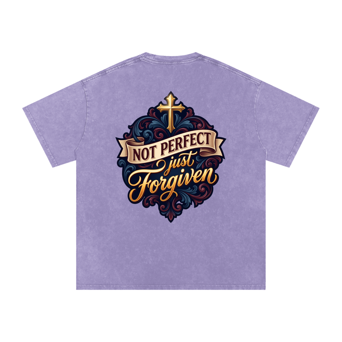 Forgiven Snow Washed Oversized Cotton T-Shirt