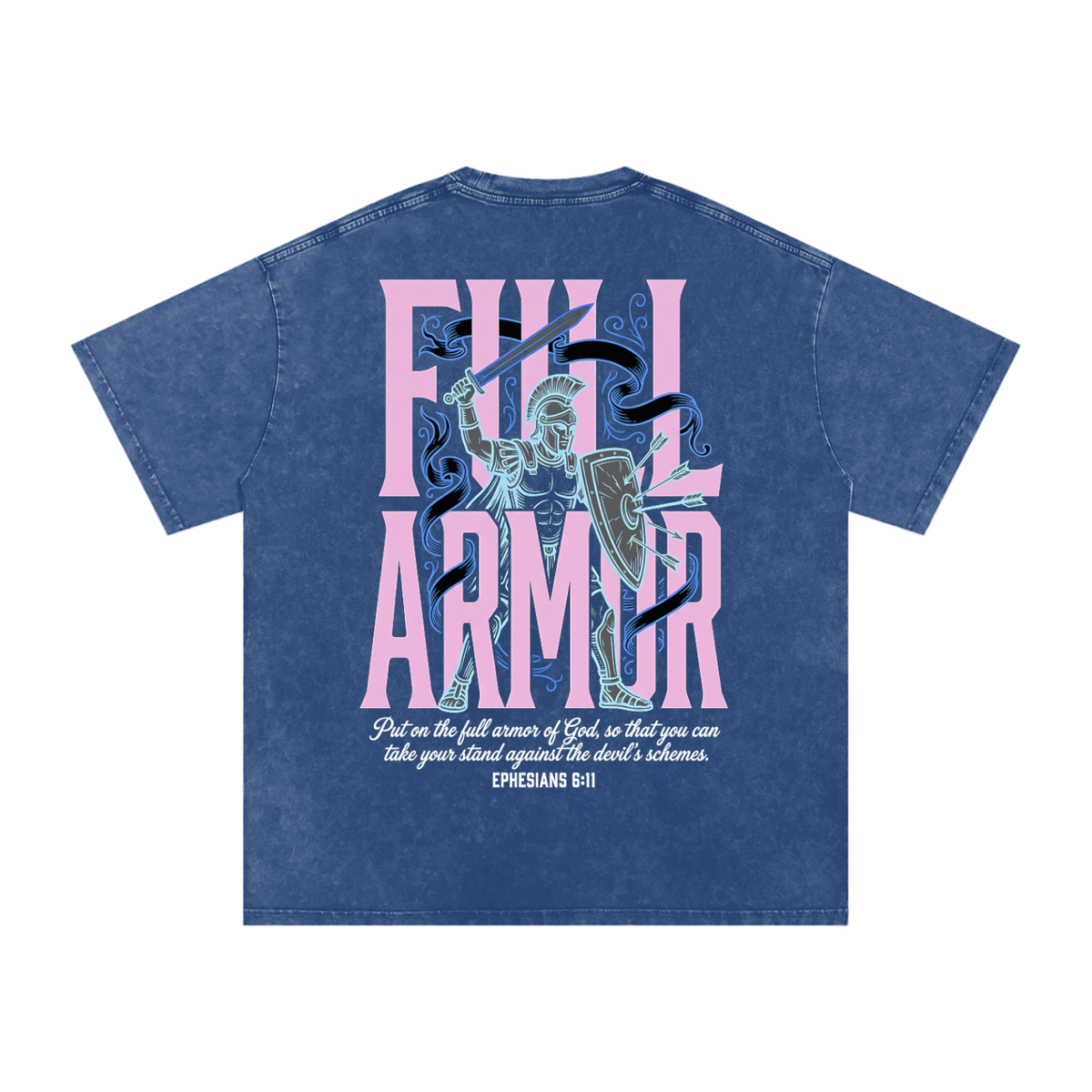 Full Armor Snow Washed Oversized Cotton T-Shirt
