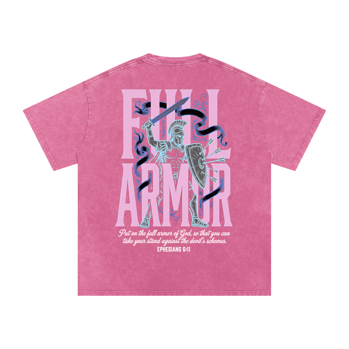 Full Armor Snow Washed Oversized Cotton T-Shirt