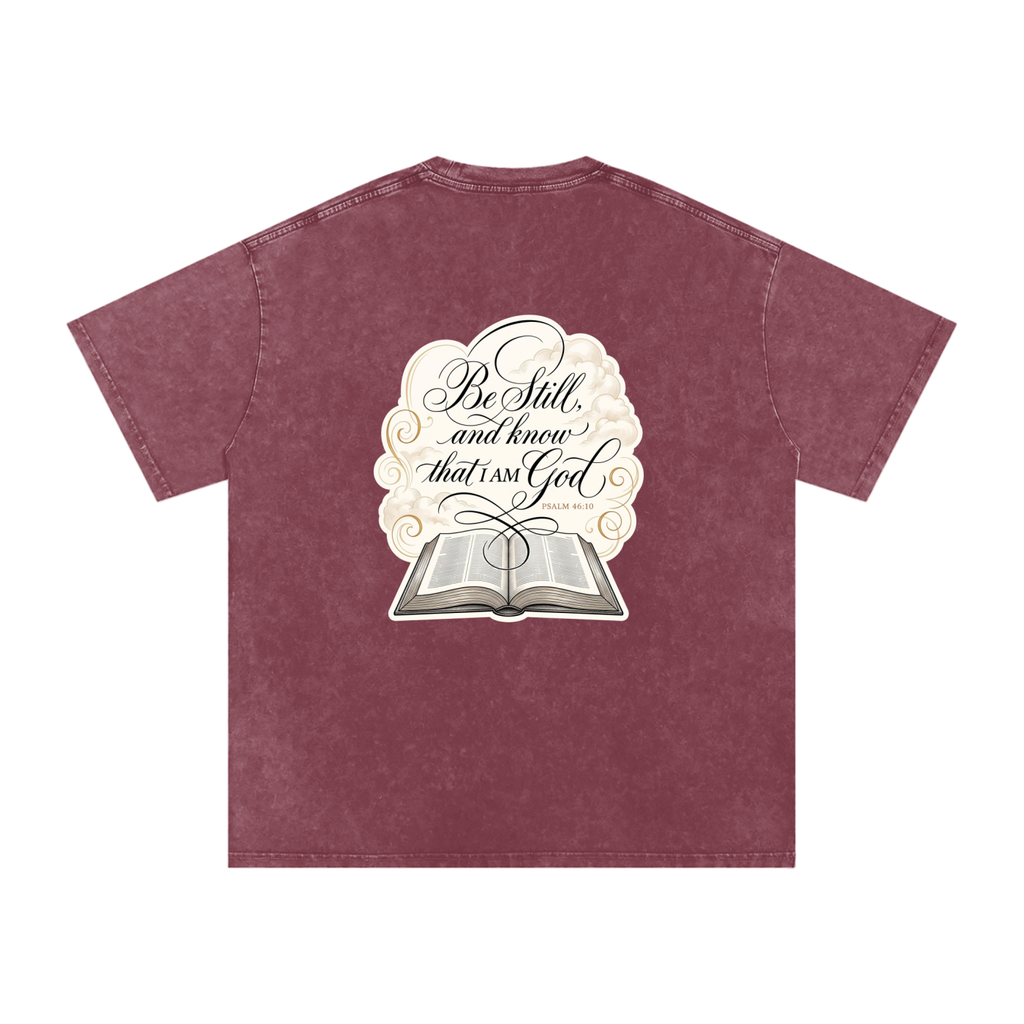 I AM Snow Washed Oversized Cotton T-Shirt