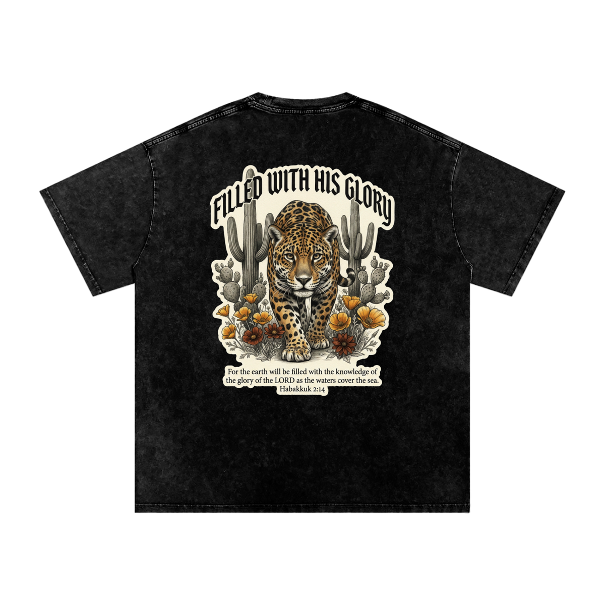 Glory Snow Washed Oversized Cotton T-Shirt