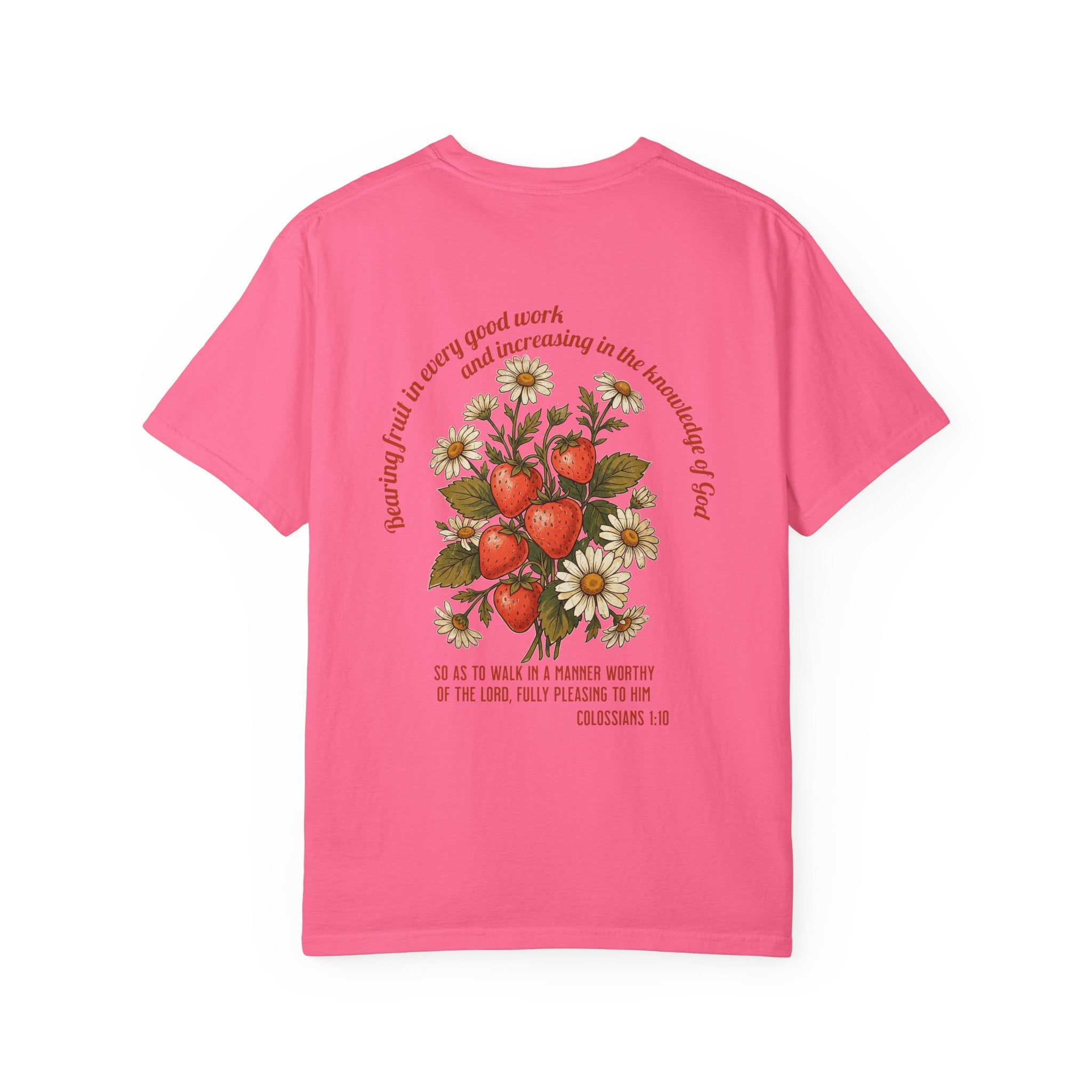 Floral Cross Tee — 'Seeds of a Very Good Work' Christian Graphic T-Shirt