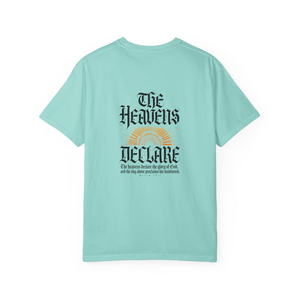 The heavens declare T-shirt | Christian Cross Tee LIGHT