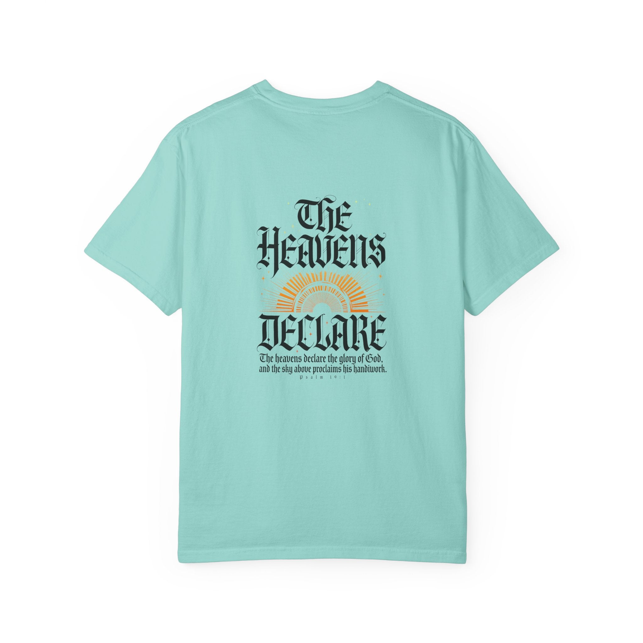 The heavens declare T-shirt | Christian Cross Tee LIGHT