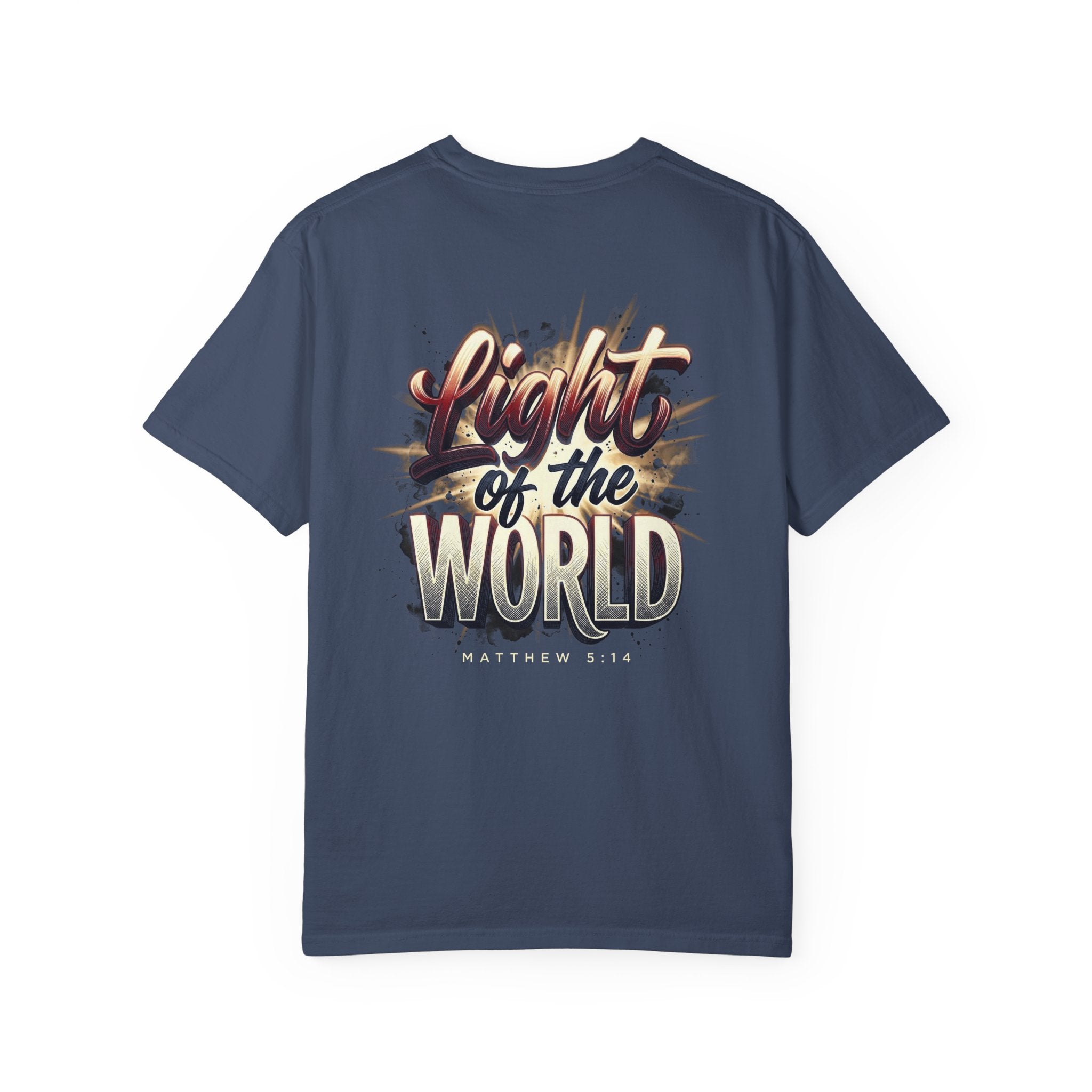 Christian 'Light of the World' Graphic T-Shirt — Matthew 5:14 Faith Tee