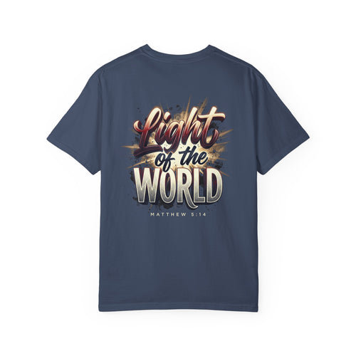 Christian 'Light of the World' Graphic T-Shirt — Matthew 5:14 Faith Tee