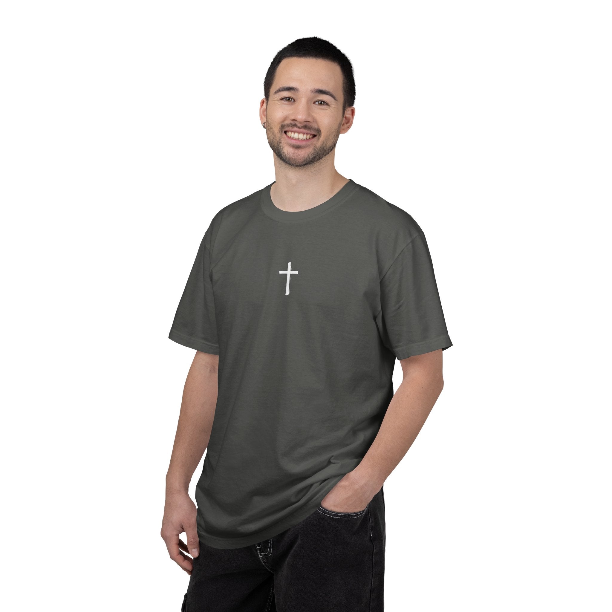Christian Cross T-Shirt — 'Kingdom That Shall Never Be Destroyed' Graphic Tee