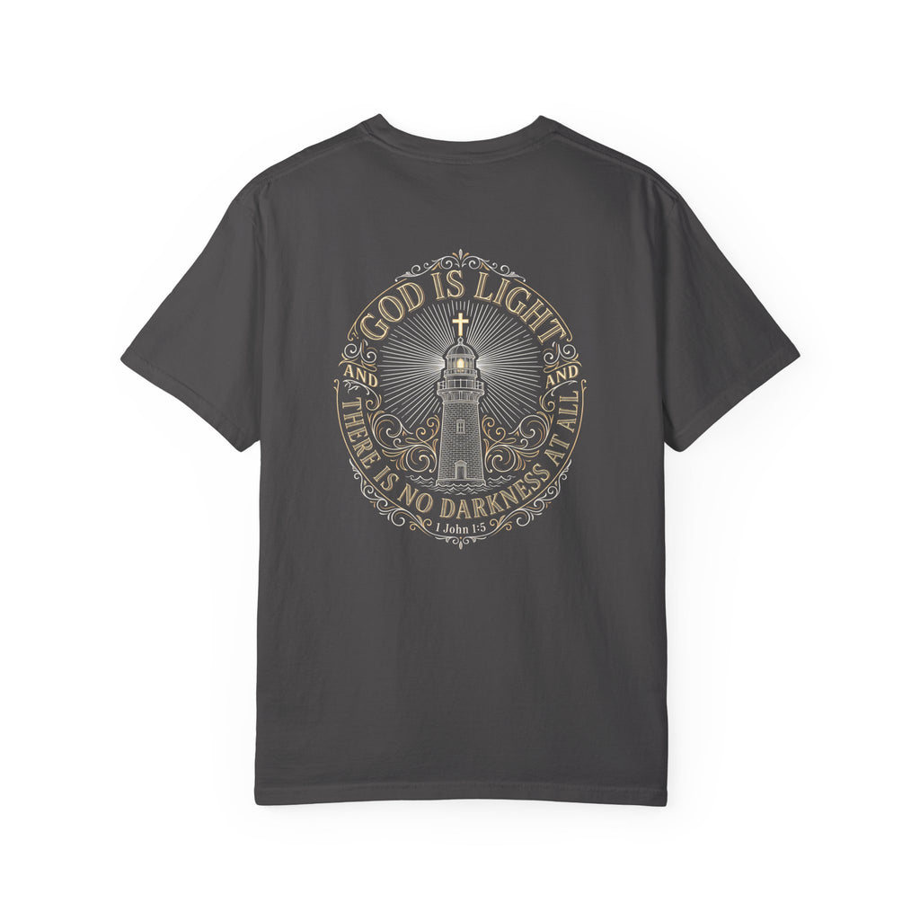 God is light T-shirt | Christian Cross Tee