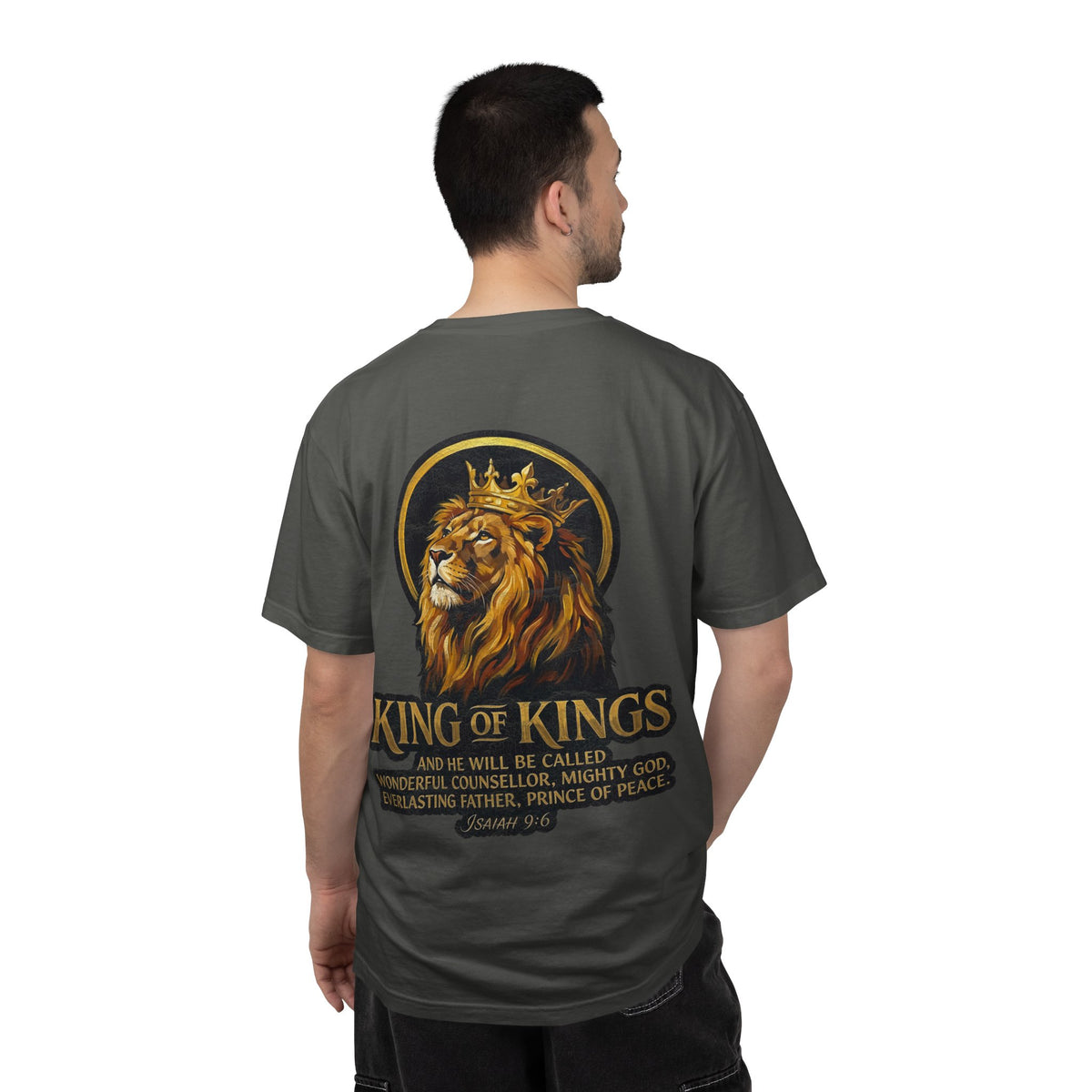 King of Kings T-Shirt — Lion Crown Christian Tee