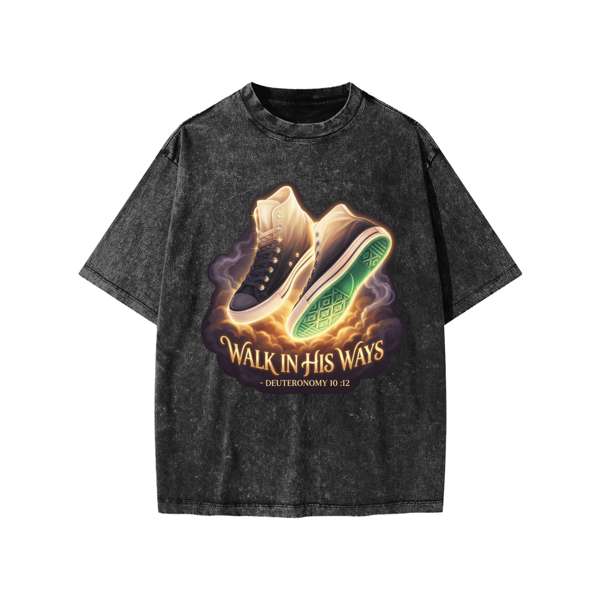 Walk in his Way Snow Washed Kids' T-Shirt
