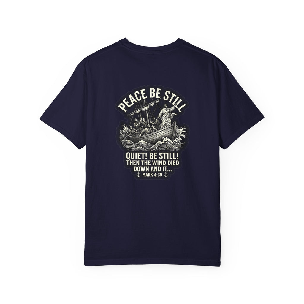 Peace be Still T-shirt | Christian Cross Tee