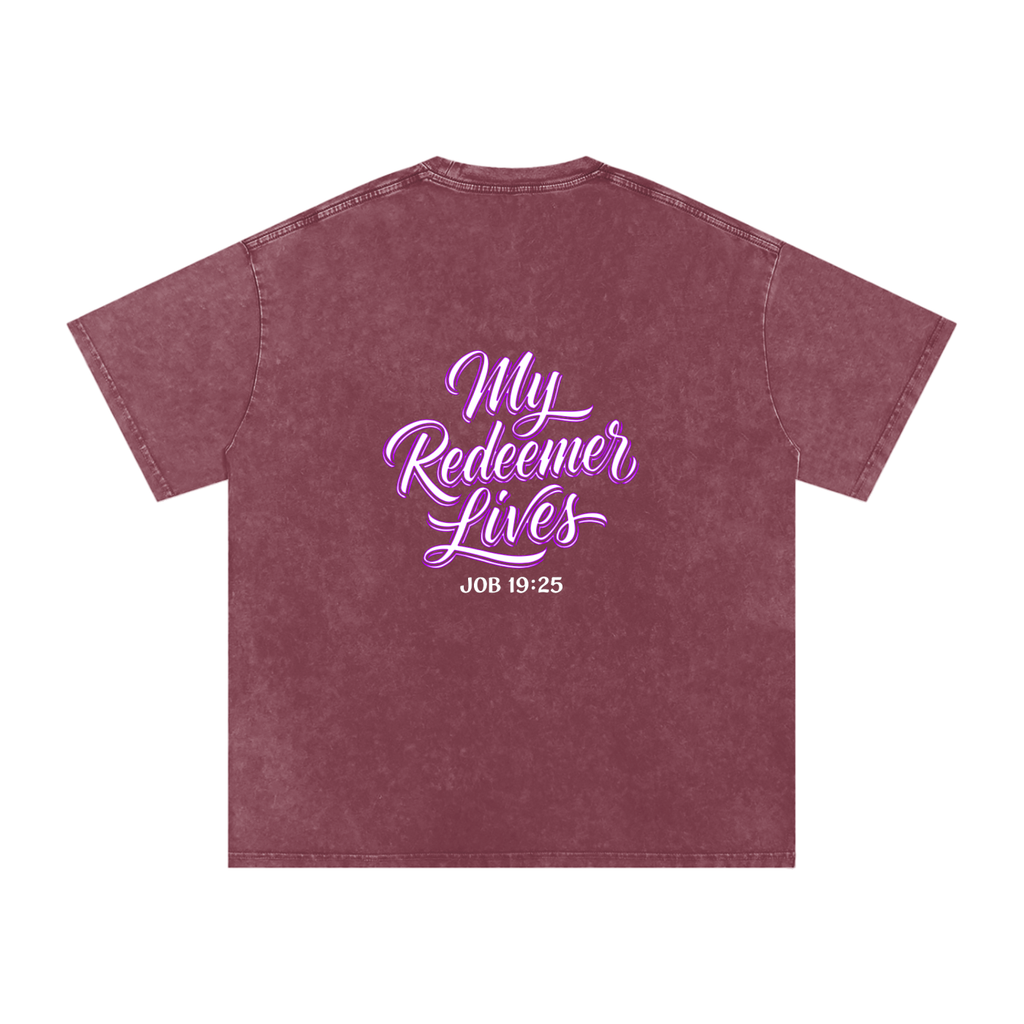 Redeemer Snow Washed Oversized Cotton T-Shirt