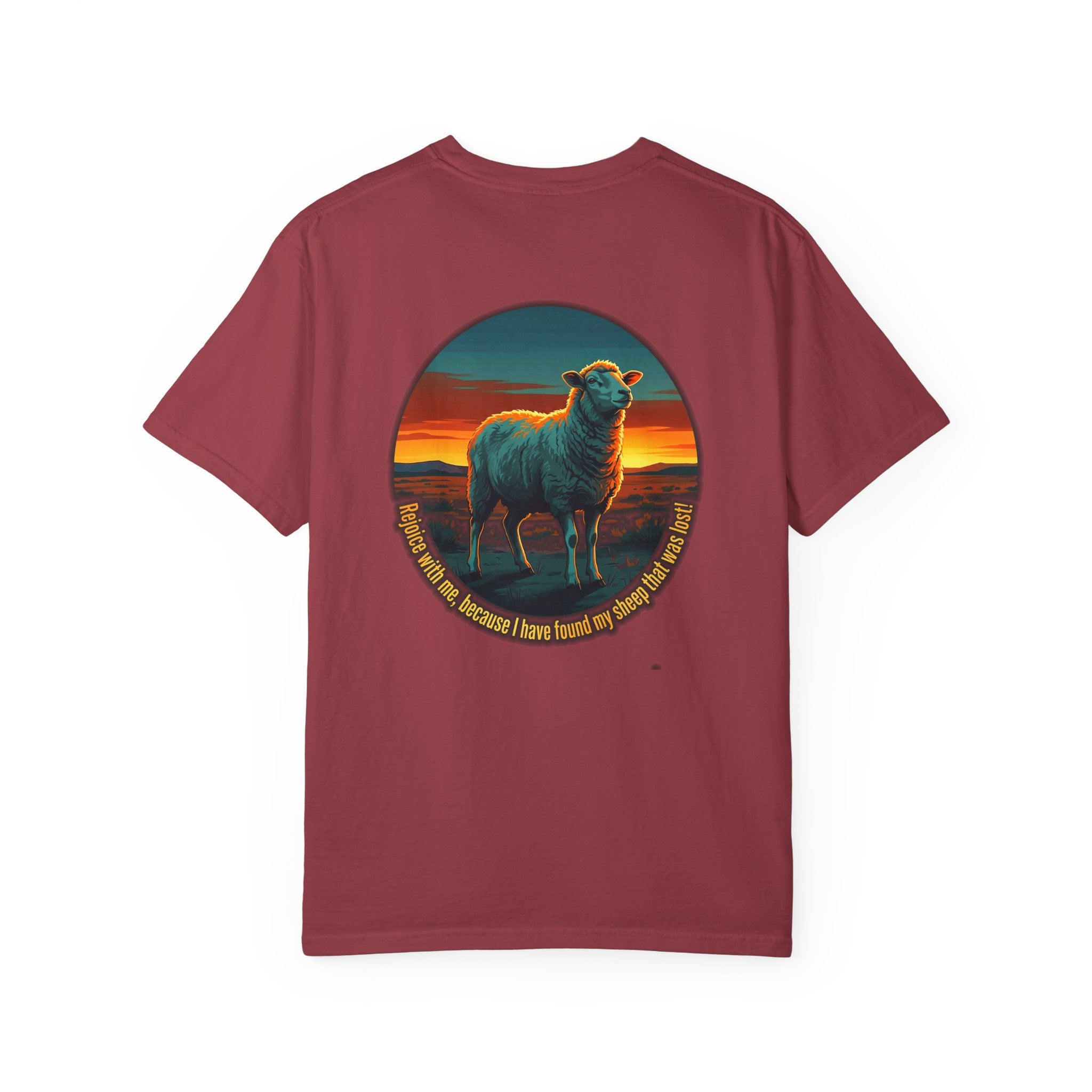 Christian Sheep T-Shirt — 'I Know My Sheep' Garment-Dyed Tee