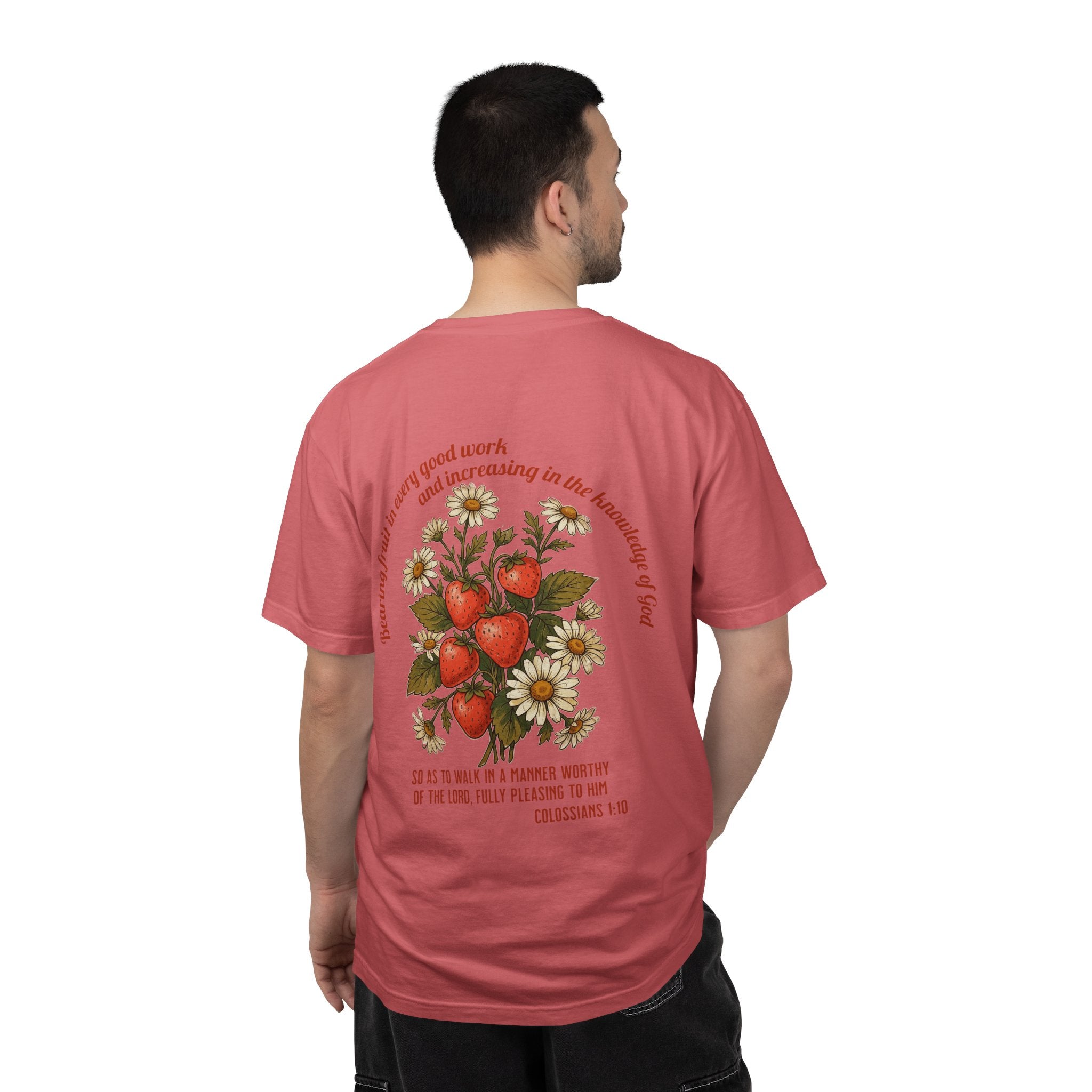Floral Cross Tee — 'Seeds of a Very Good Work' Christian Graphic T-Shirt