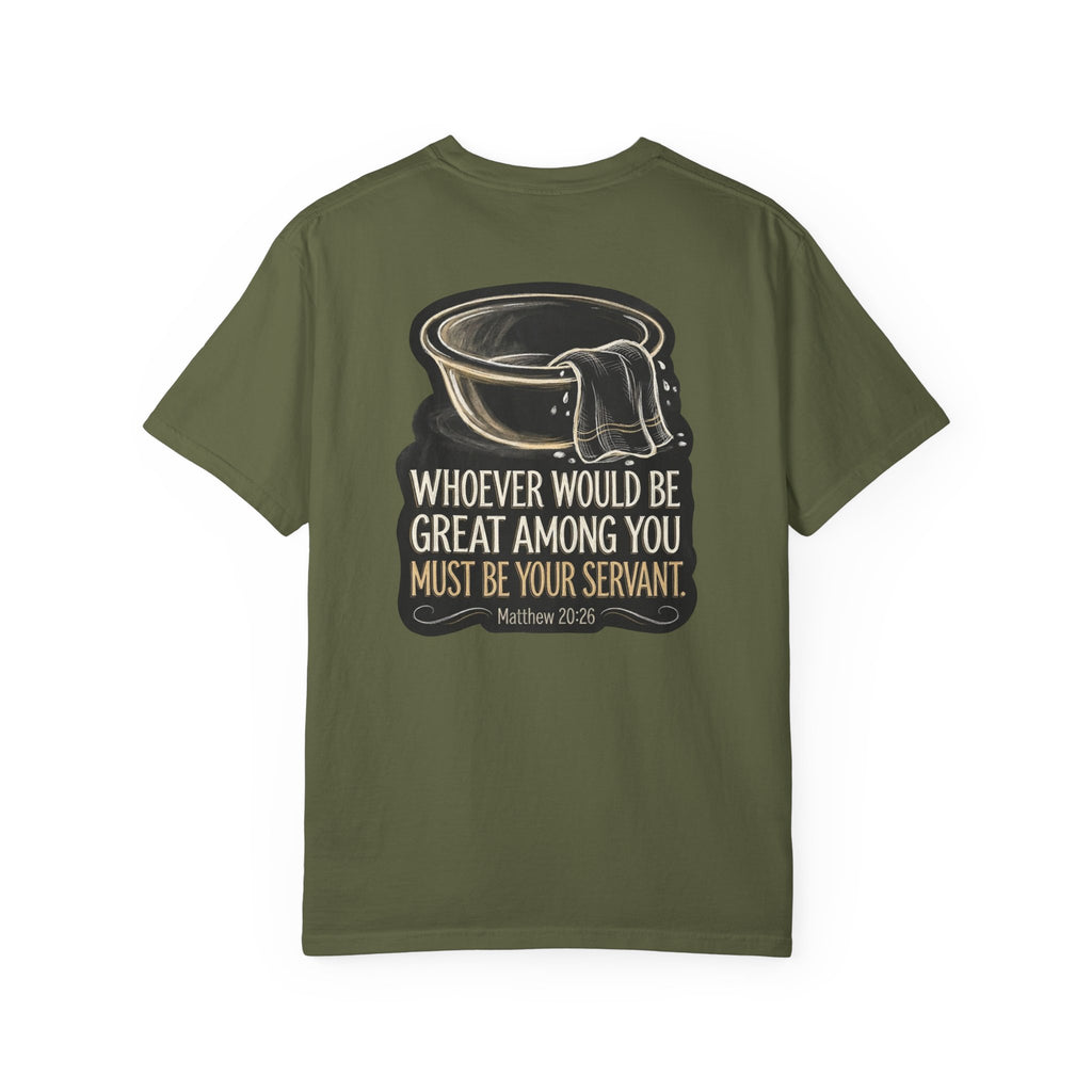 Great among you T-shirt | Christian Cross Tee ALT LIGHT