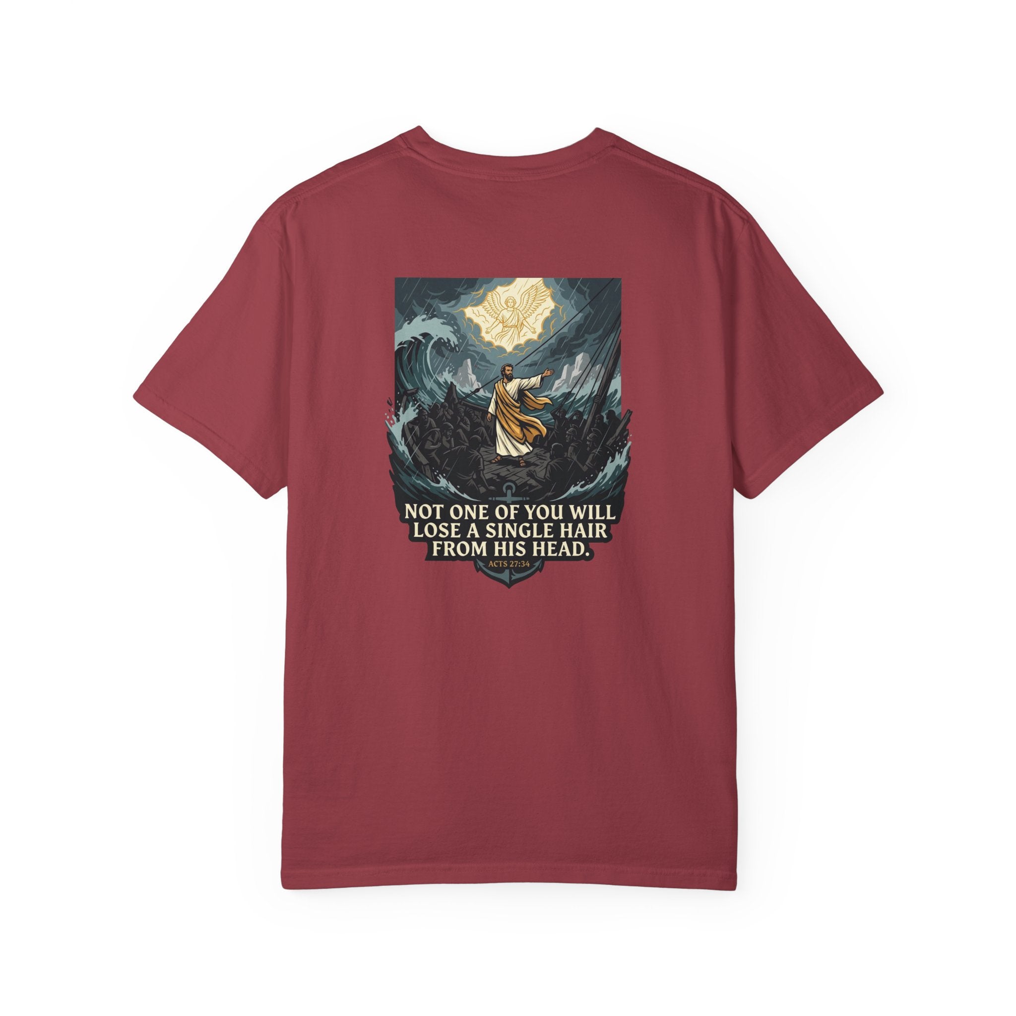 Christian T-Shirt — 'Not One of You Will Lose a Single Hair From His Head' Faith Tee