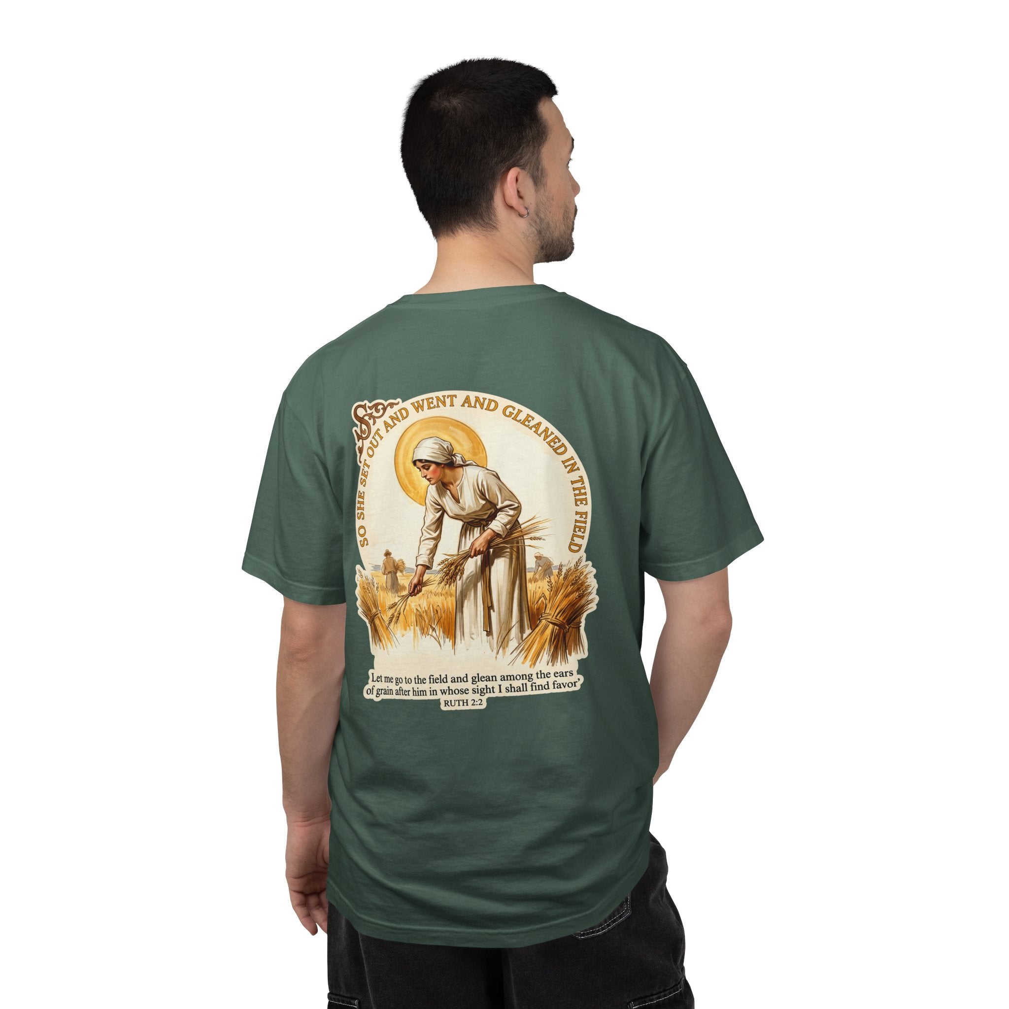 Christian Cross T-Shirt — Vintage Ruth Gleaning Graphic Tee