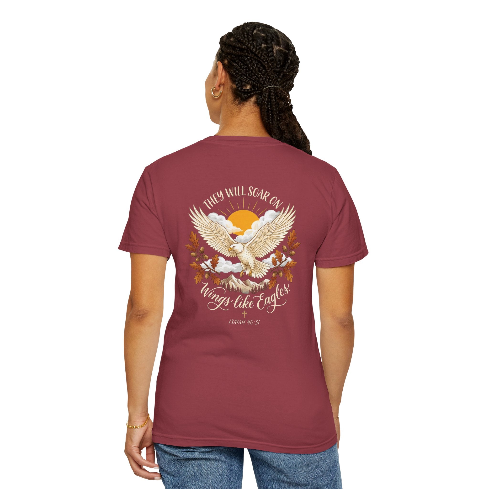 Christian Cross T-Shirt — "Knowledge of the Glory" Vintage Scripture Back Print