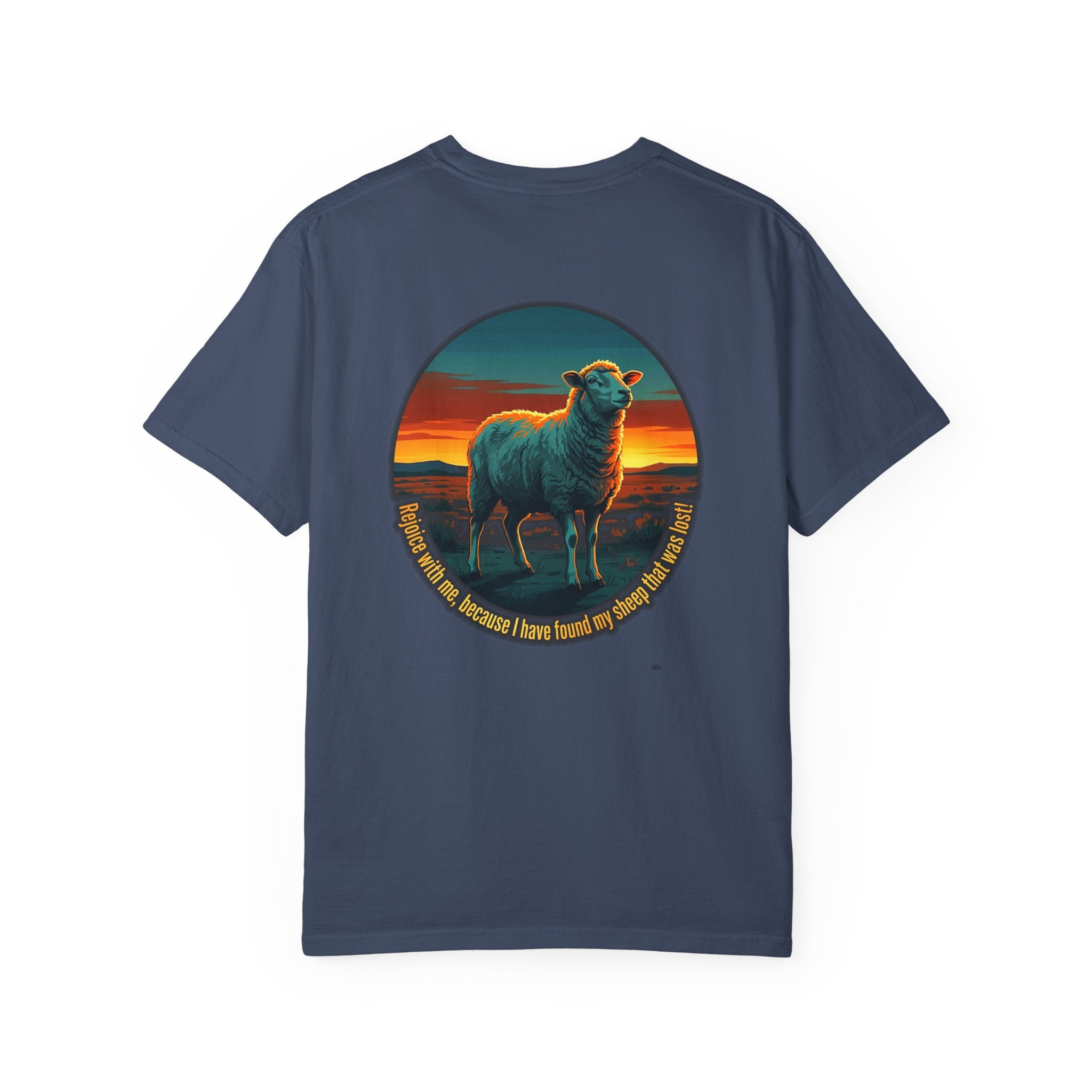 Christian Sheep T-Shirt — 'I Know My Sheep' Garment-Dyed Tee