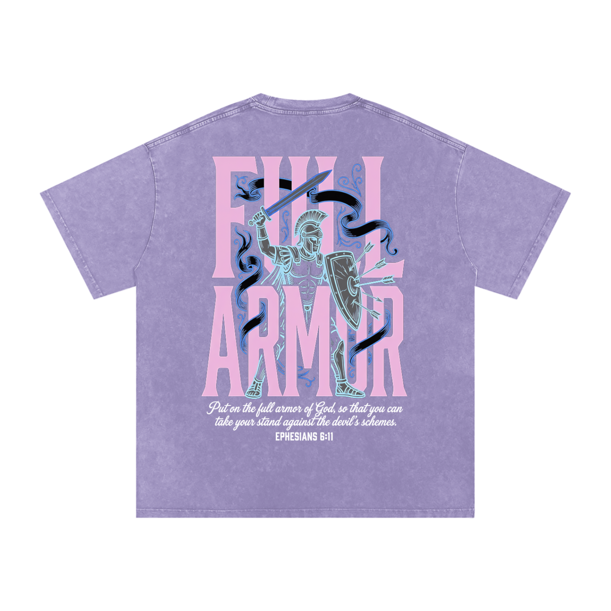 Full Armor Snow Washed Oversized Cotton T-Shirt