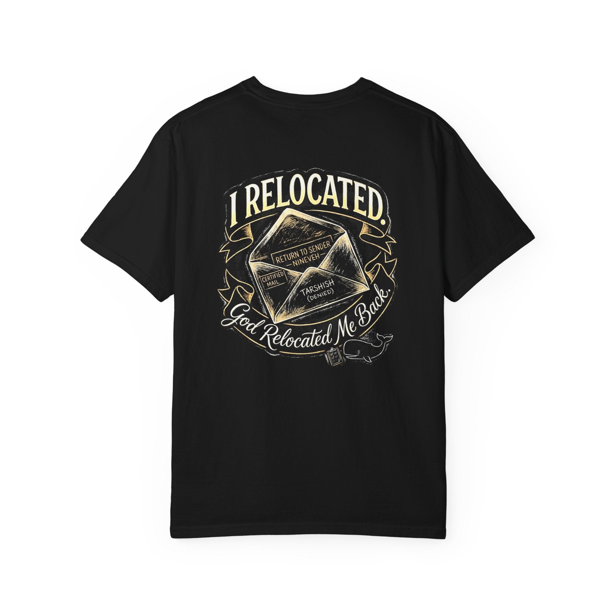 I Relocated T-Shirt — ‘I Relocated, God Relocated Me Back’ Christian Cross Graphic Tee