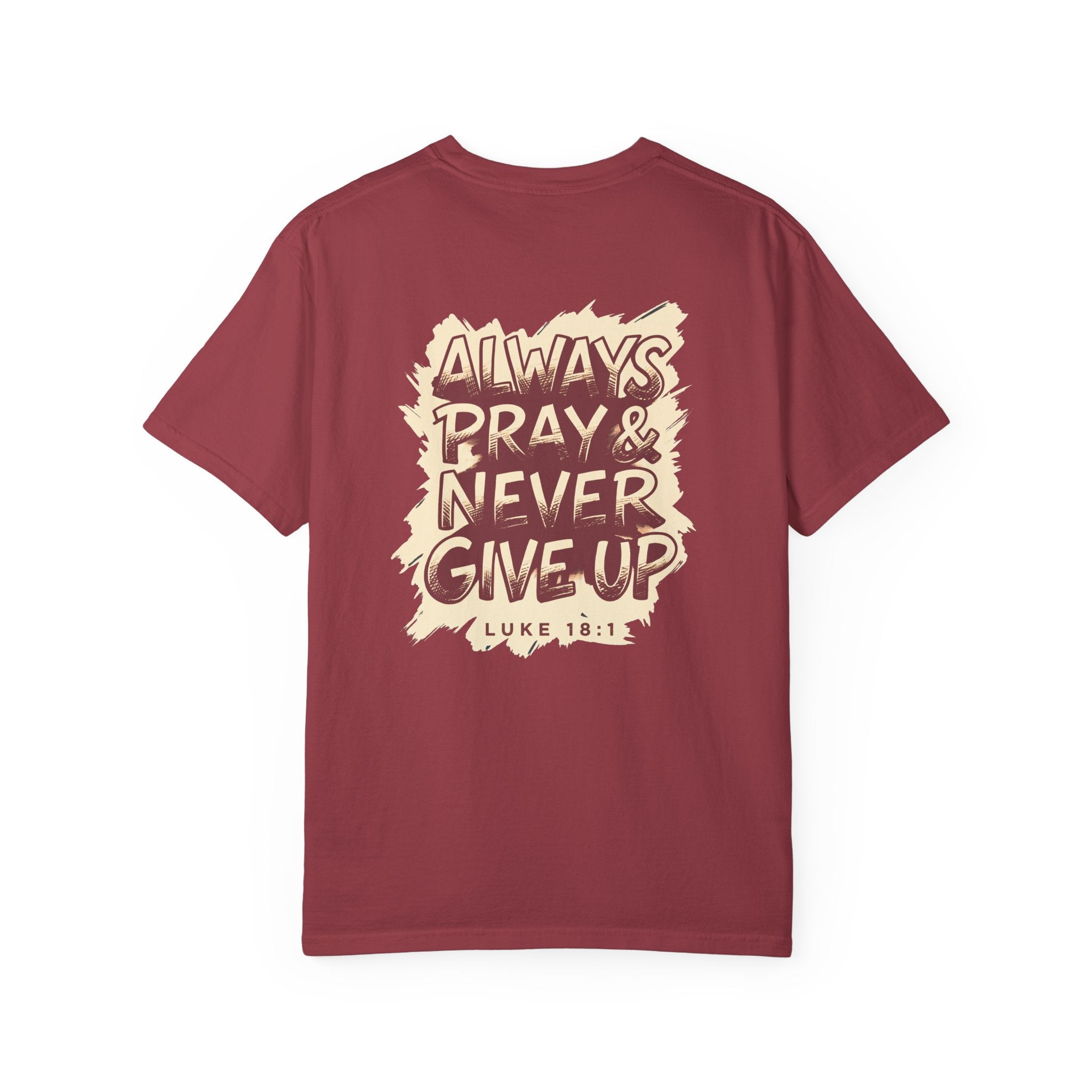 Never give up T-shirt | Christian Cross Tee