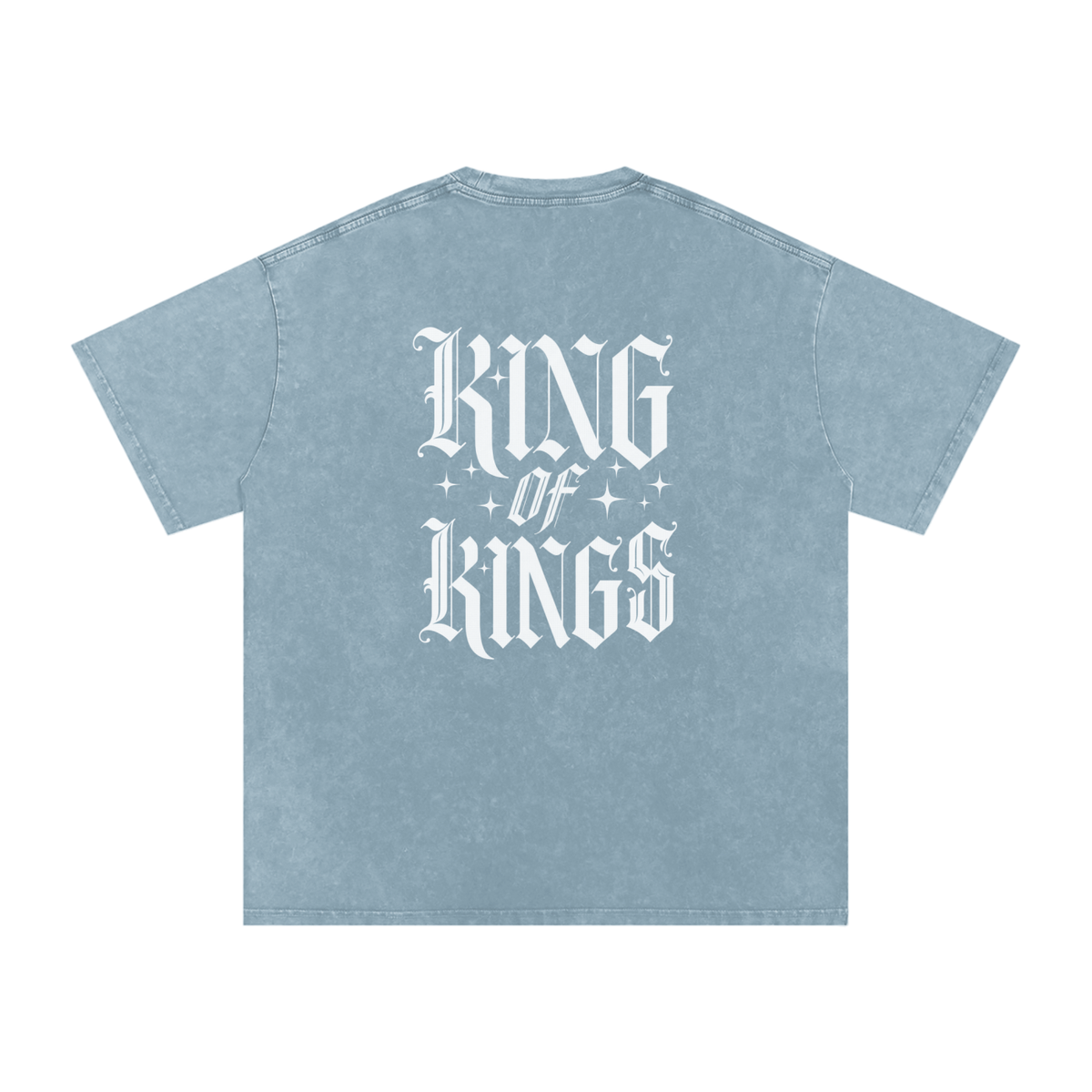 King of Kings Snow Washed Oversized Cotton T-Shirt