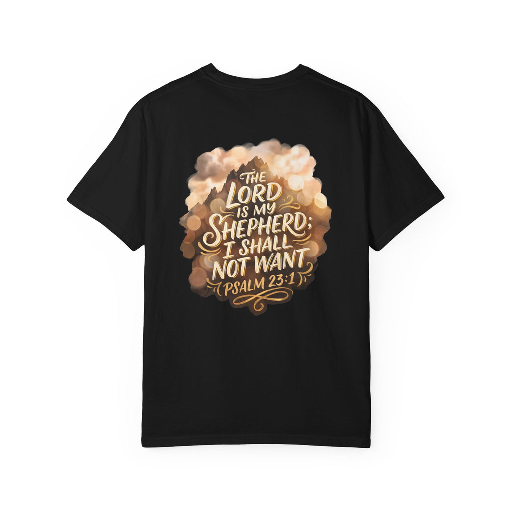 I shall not want T-shirt | Christian Cross Tee