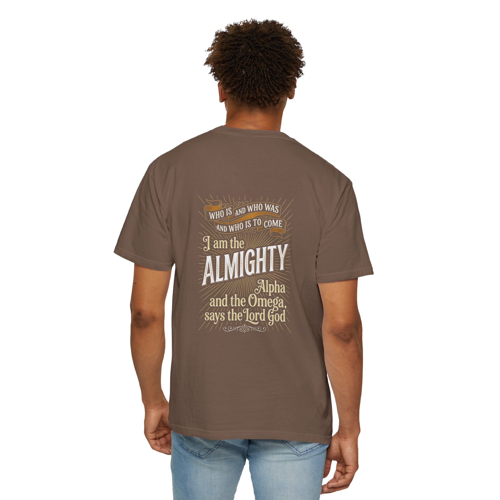 Almighty Cross T-Shirt — "I Am the Almighty" Scripture Tee