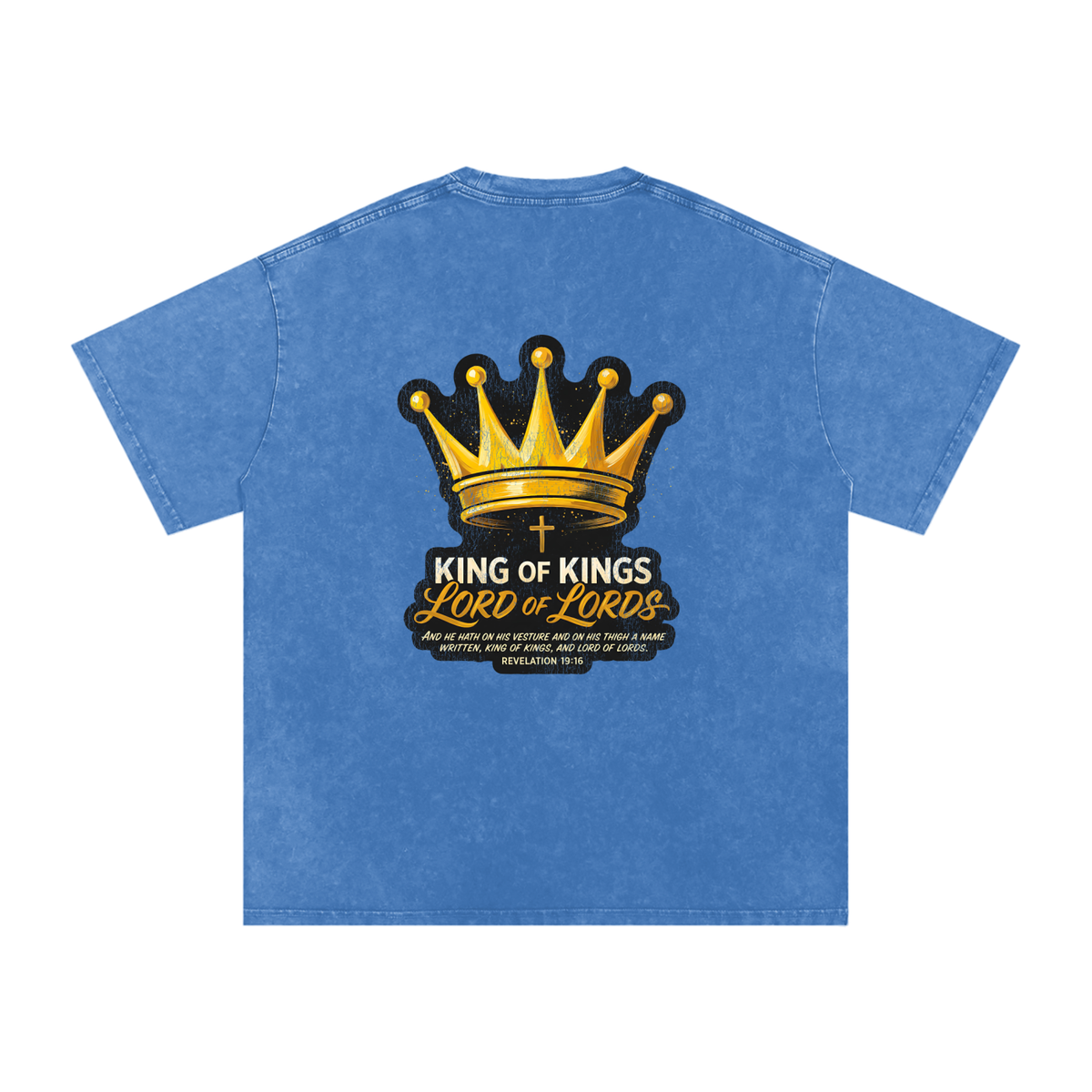 Lord of Lords Snow Washed Oversized Cotton T-Shirt