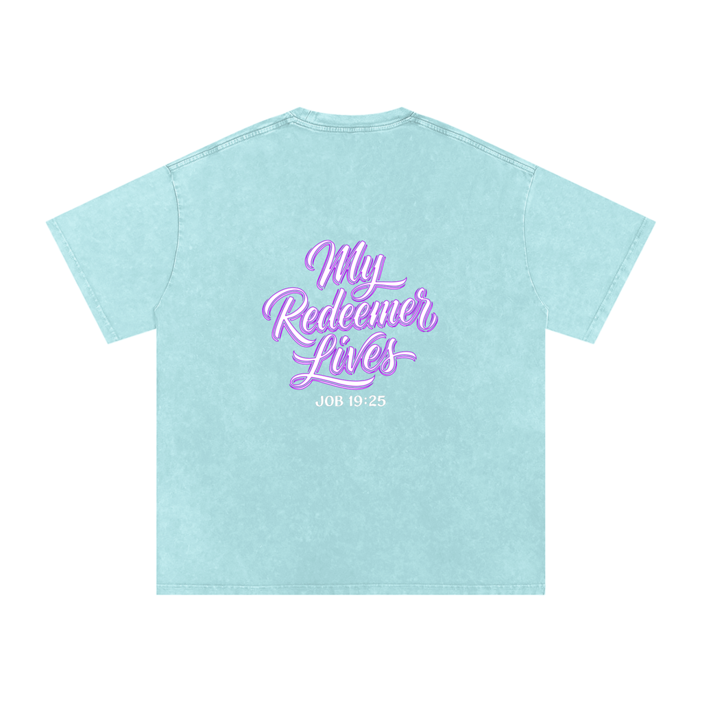 Redeemer Snow Washed Oversized Cotton T-Shirt