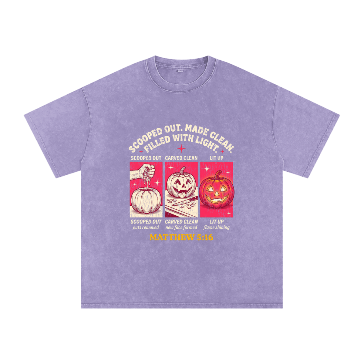 Scooped  out Snow Washed Oversized Cotton T-Shirt