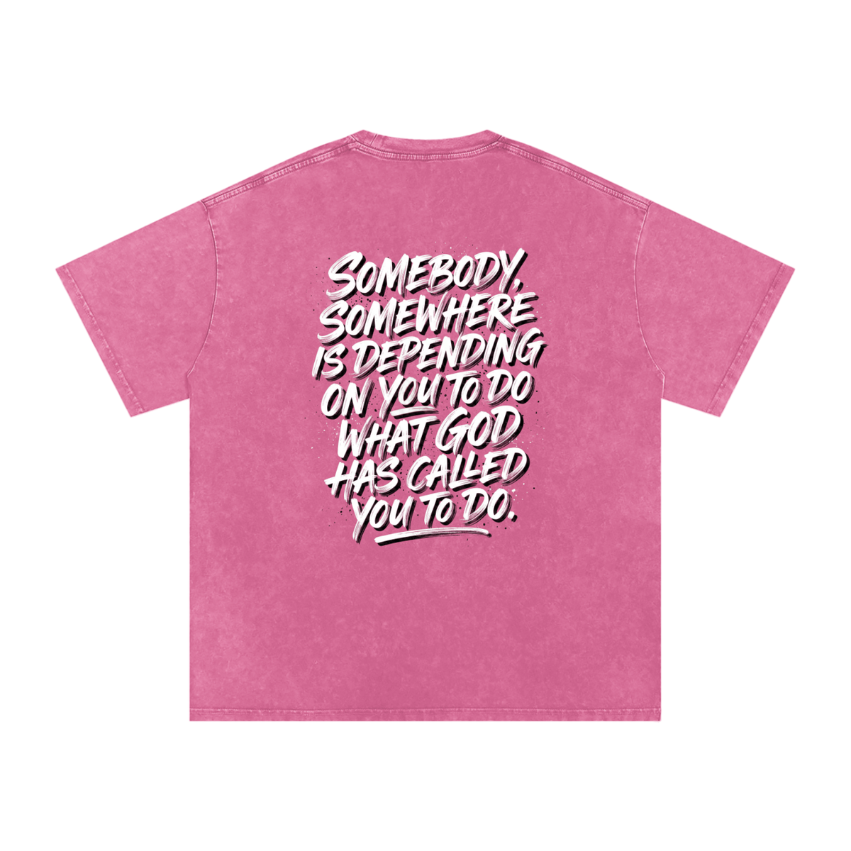 Someone somewhere Snow Washed Oversized Cotton T-Shirt