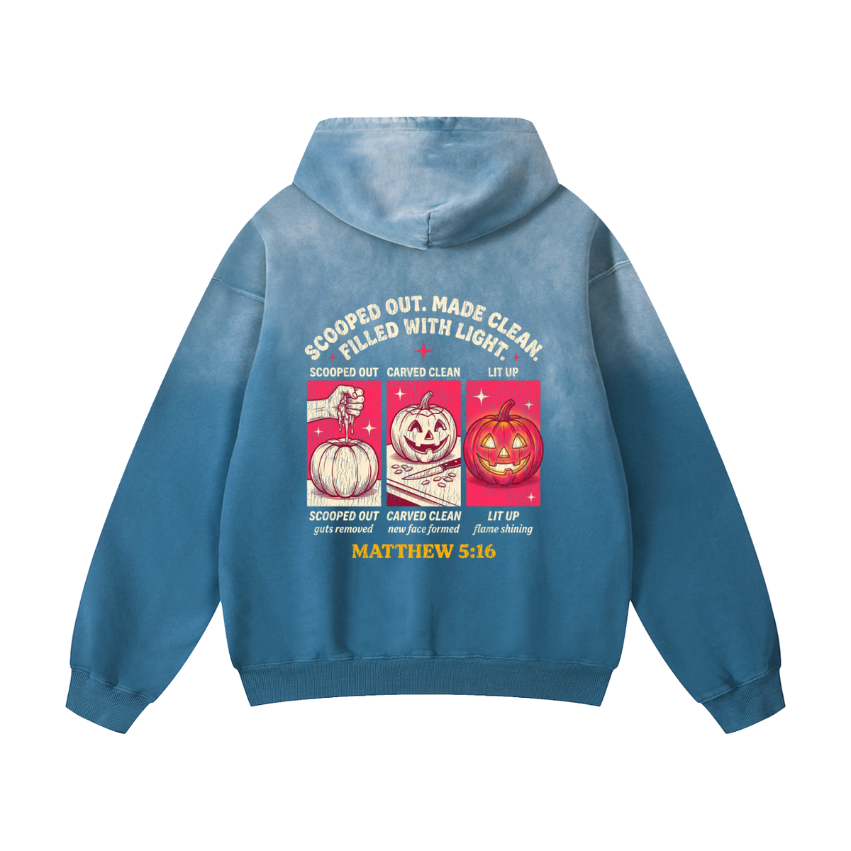 Scooped out Heavyweight Sunfade Oversized Hoodie